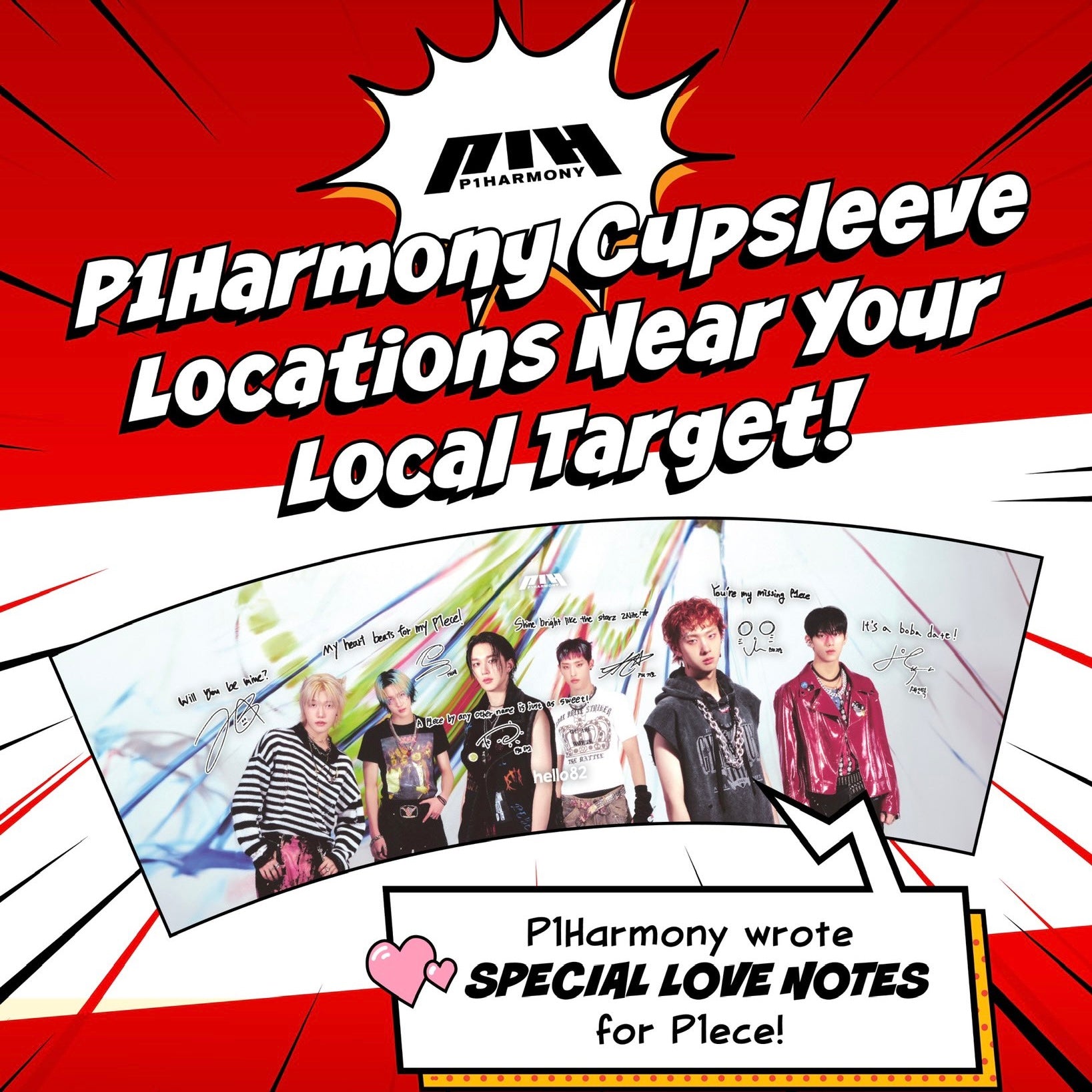 [P1Harmony Killin' It] TARGET EXCLUSIVES AND CUPSLEEVE EVENTS NEAR Y