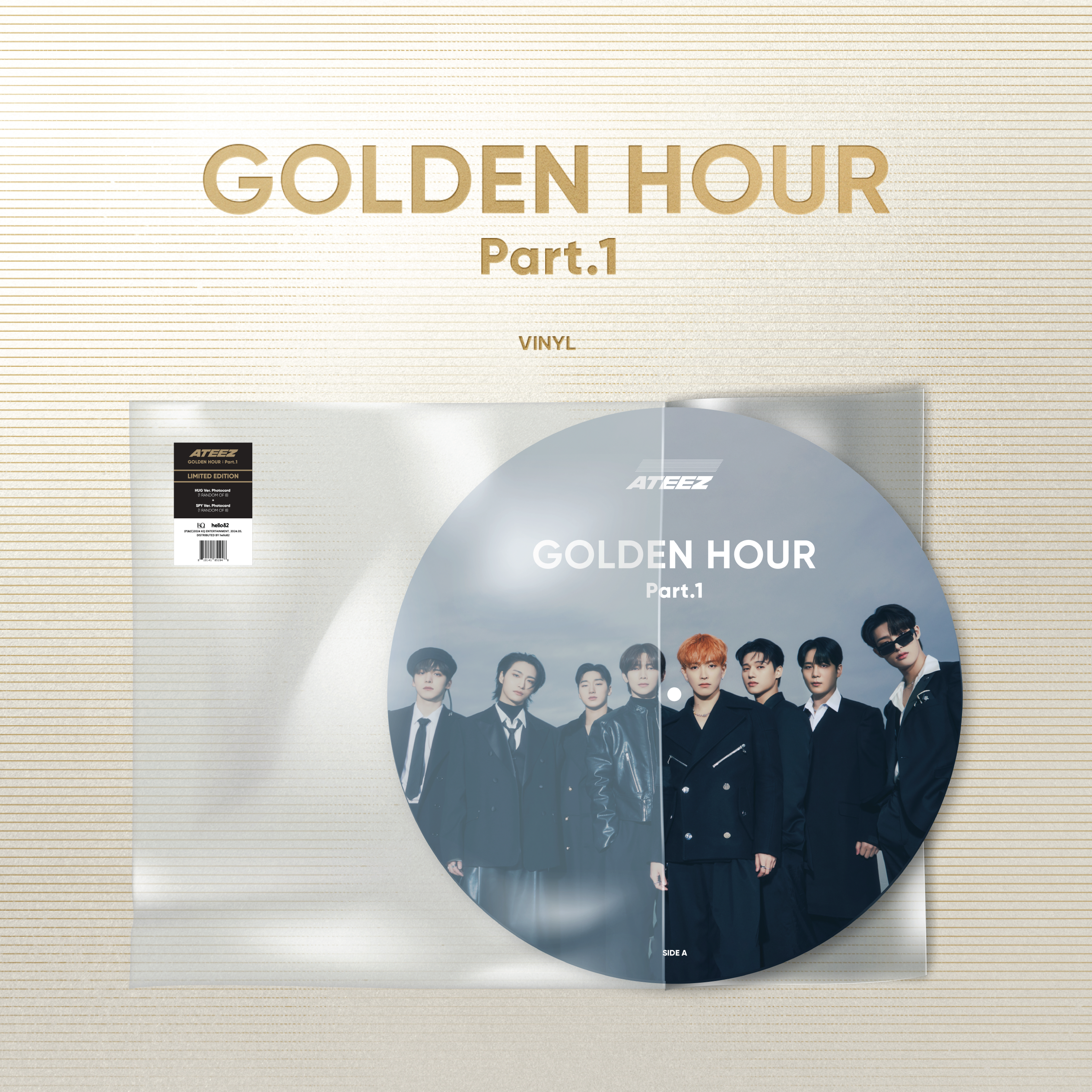 ATEEZ - GOLDEN HOUR : Part.1 (Limited Edition Picture Disc Vinyl ATEEZ - GOLDEN HOUR : Part.1 (Limited Edition Picture Disc Vinyl
