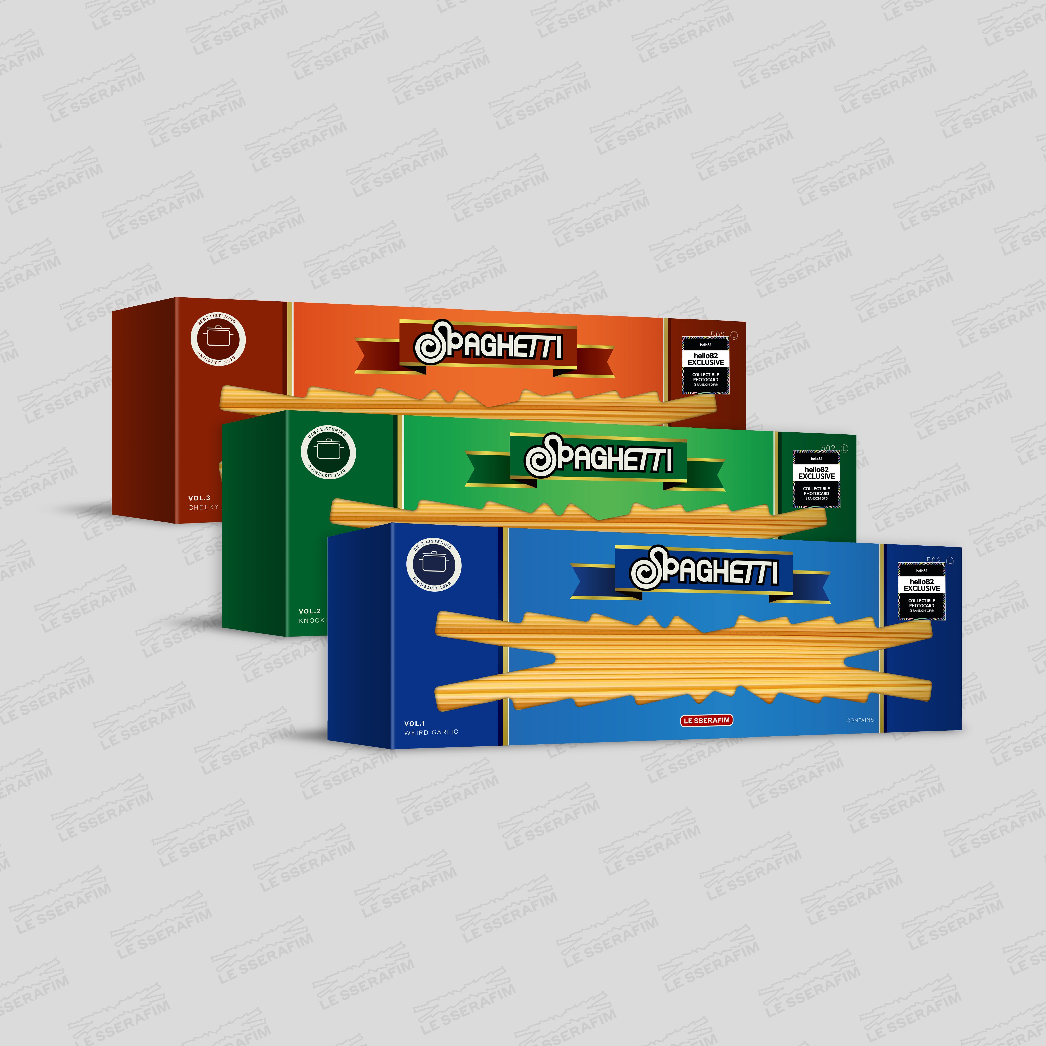 LE SSERAFIM 1st Single Album 'SPAGHETTI' (hello82 Exclusive