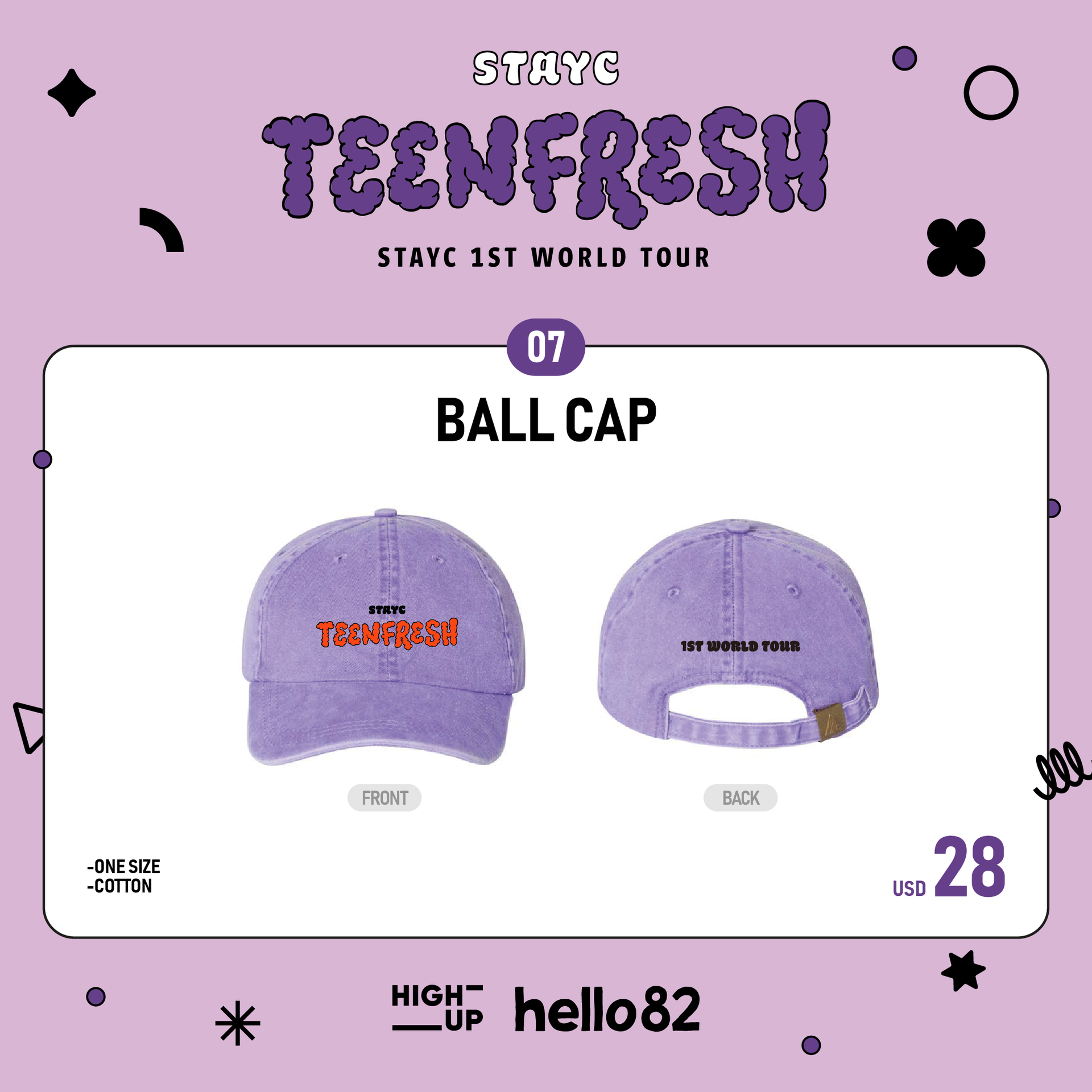 STAYC 1ST WORLD TOUR [TEENFRESH] OFFICIAL MD - BALL CAP