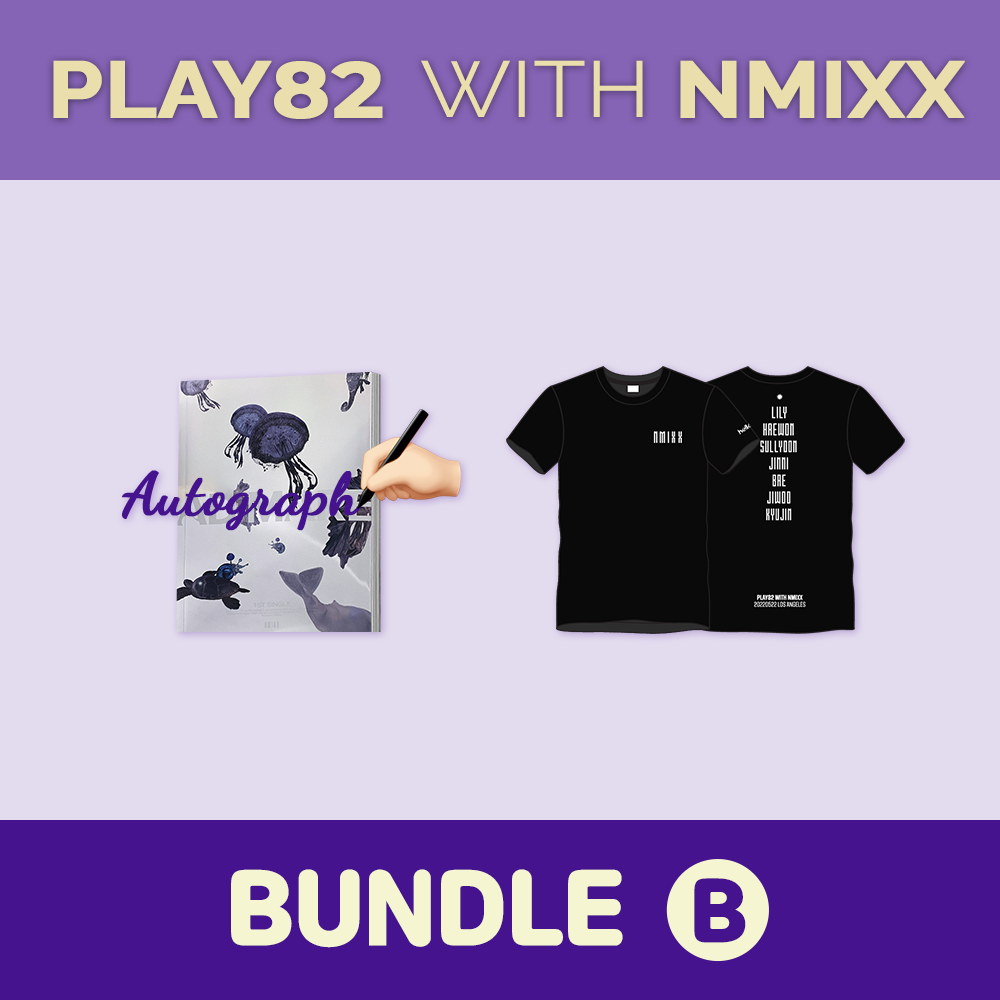 PLAY82 WITH NMIXX] BUNDLE B (Album for fansign + Exclusive T-shirt) –  hello82.shop