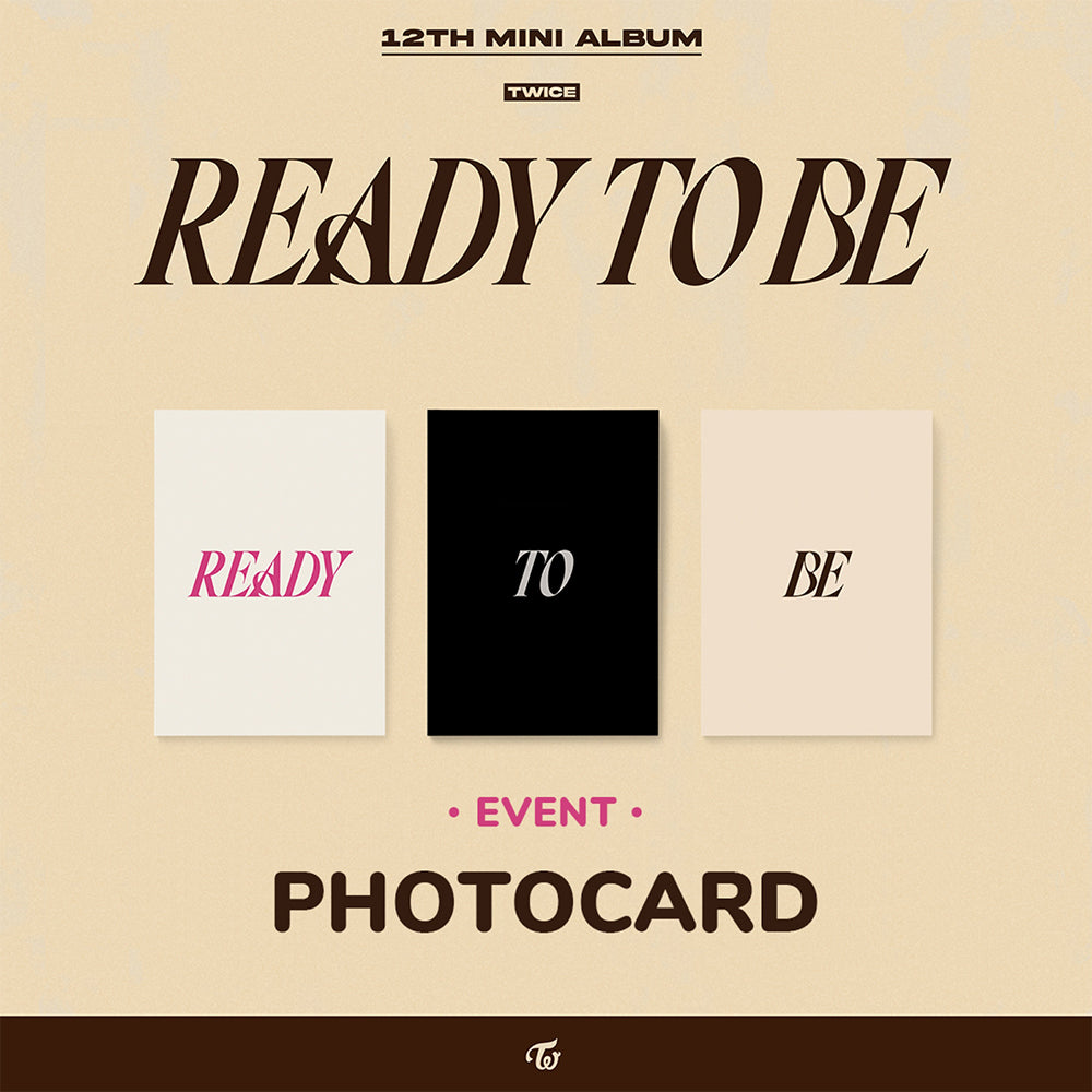 TWICE - 12th MINI ALBUM : READY TO BE (Random)