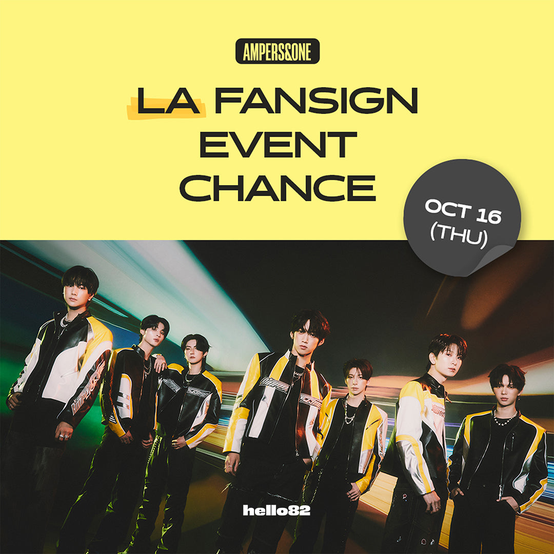 [AMPERS&ONE - LOUD & PROUD] 10/16 LA FANSIGN EVENT WINNERS