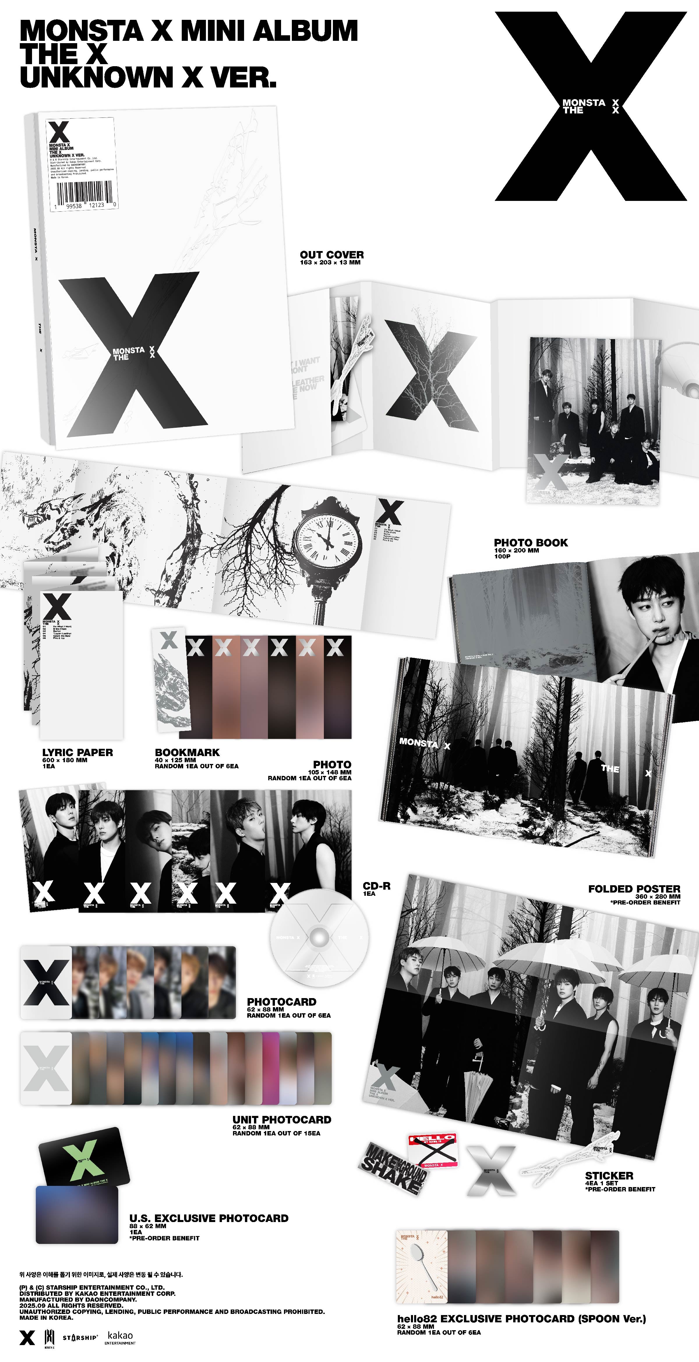 MONSTA X - THE X (hello82 Exclusive) – hello82.shop