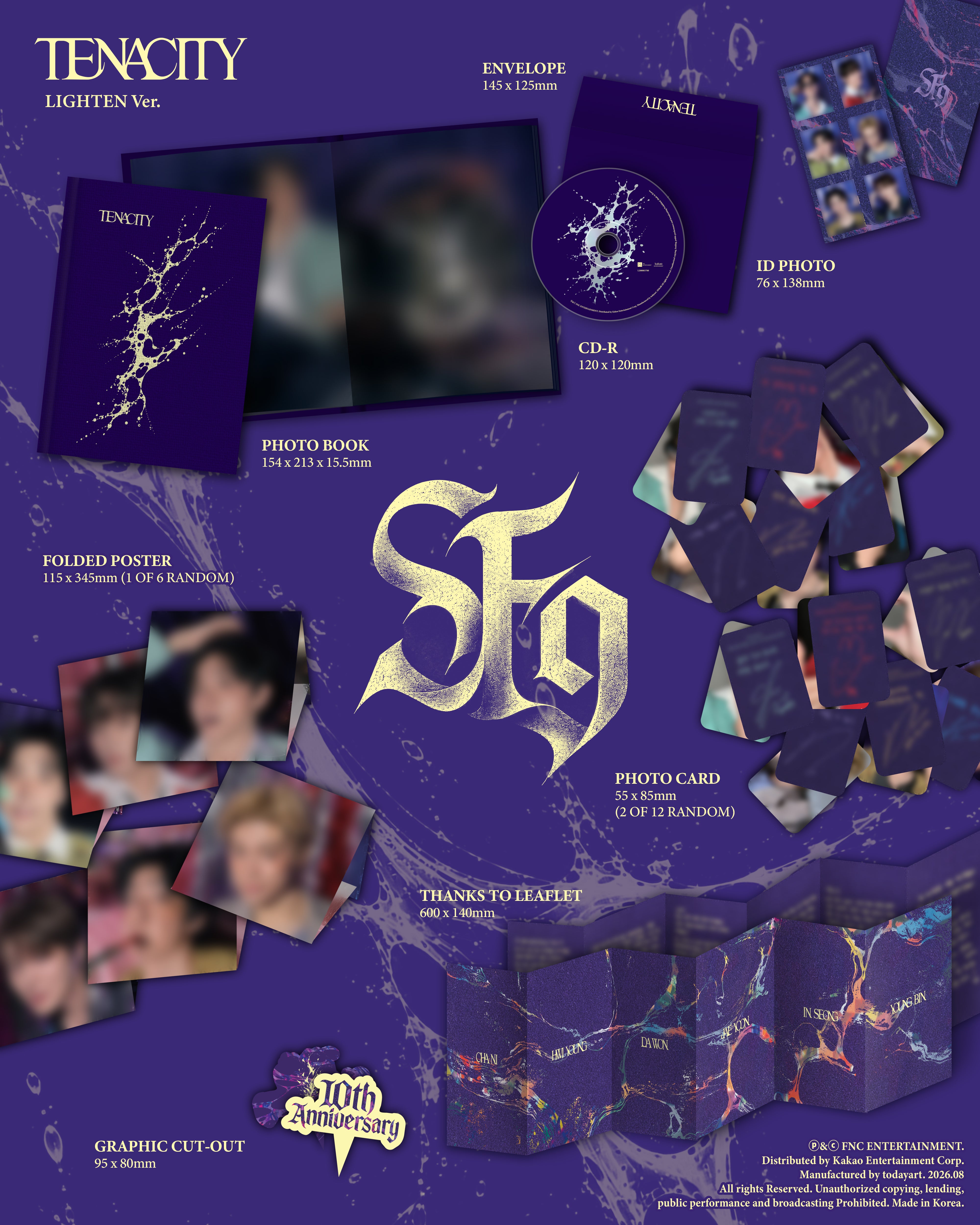 Signed] SF9 - 2nd Album [TENACITY] (Random) – hello82.shop