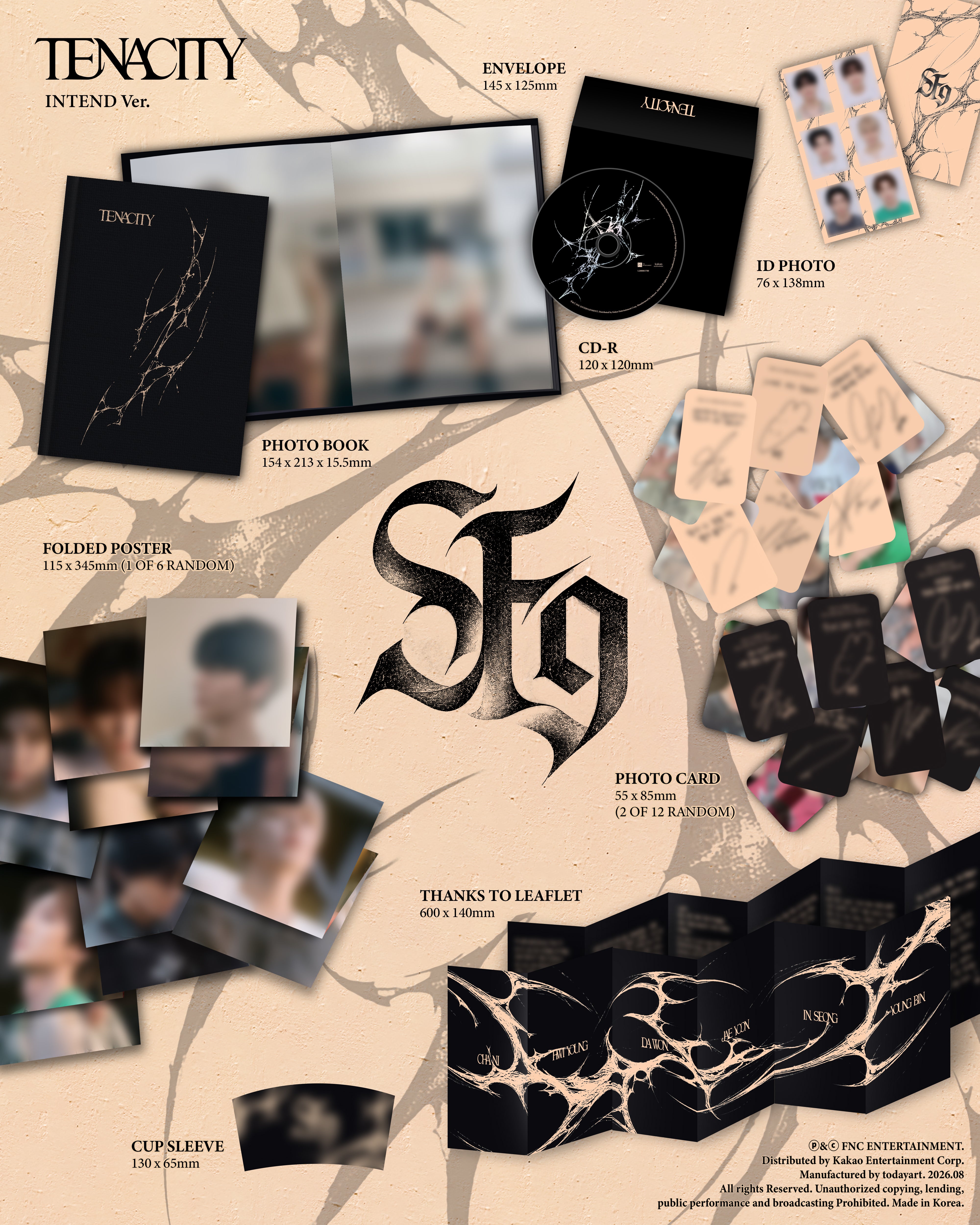 Signed] SF9 - 2nd Album [TENACITY] (Random) – hello82.shop