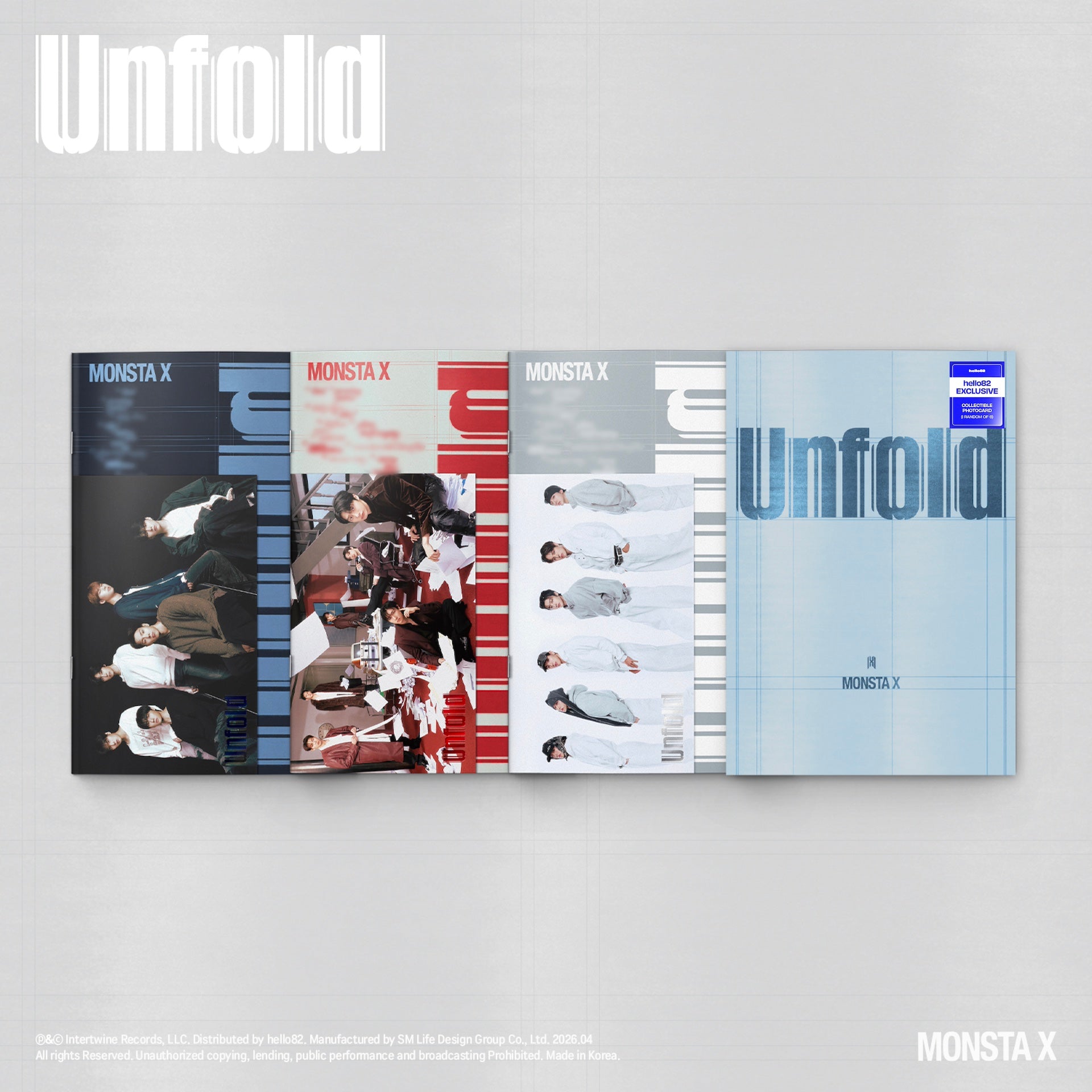 MONSTA X - Unfold - hello82 Exclusive