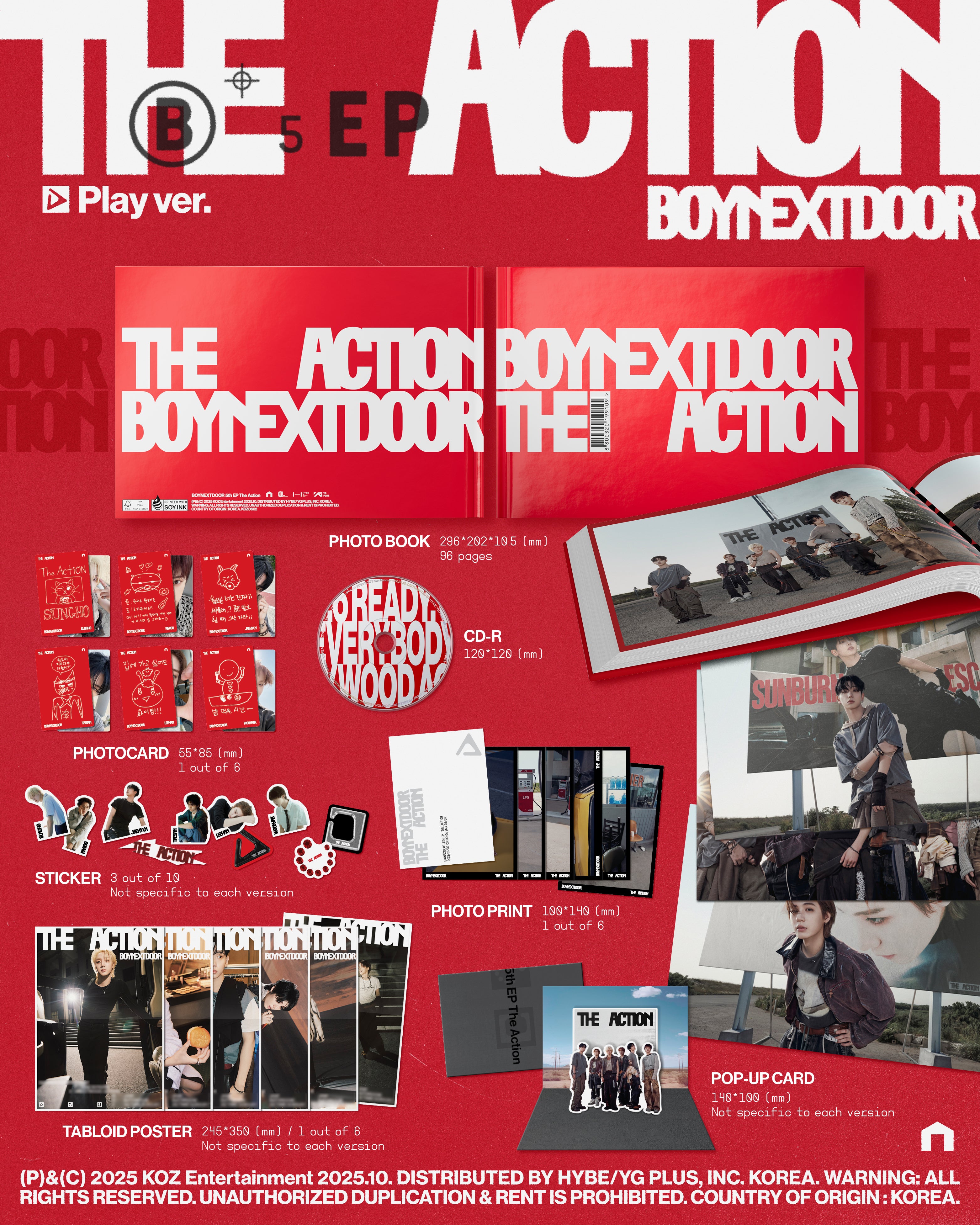 BOYNEXTDOOR 5th EP [The Action] (hello82 Exclusive