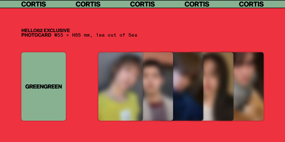 CORTIS - GREENGREEN - hello82 Exclusive Photocards