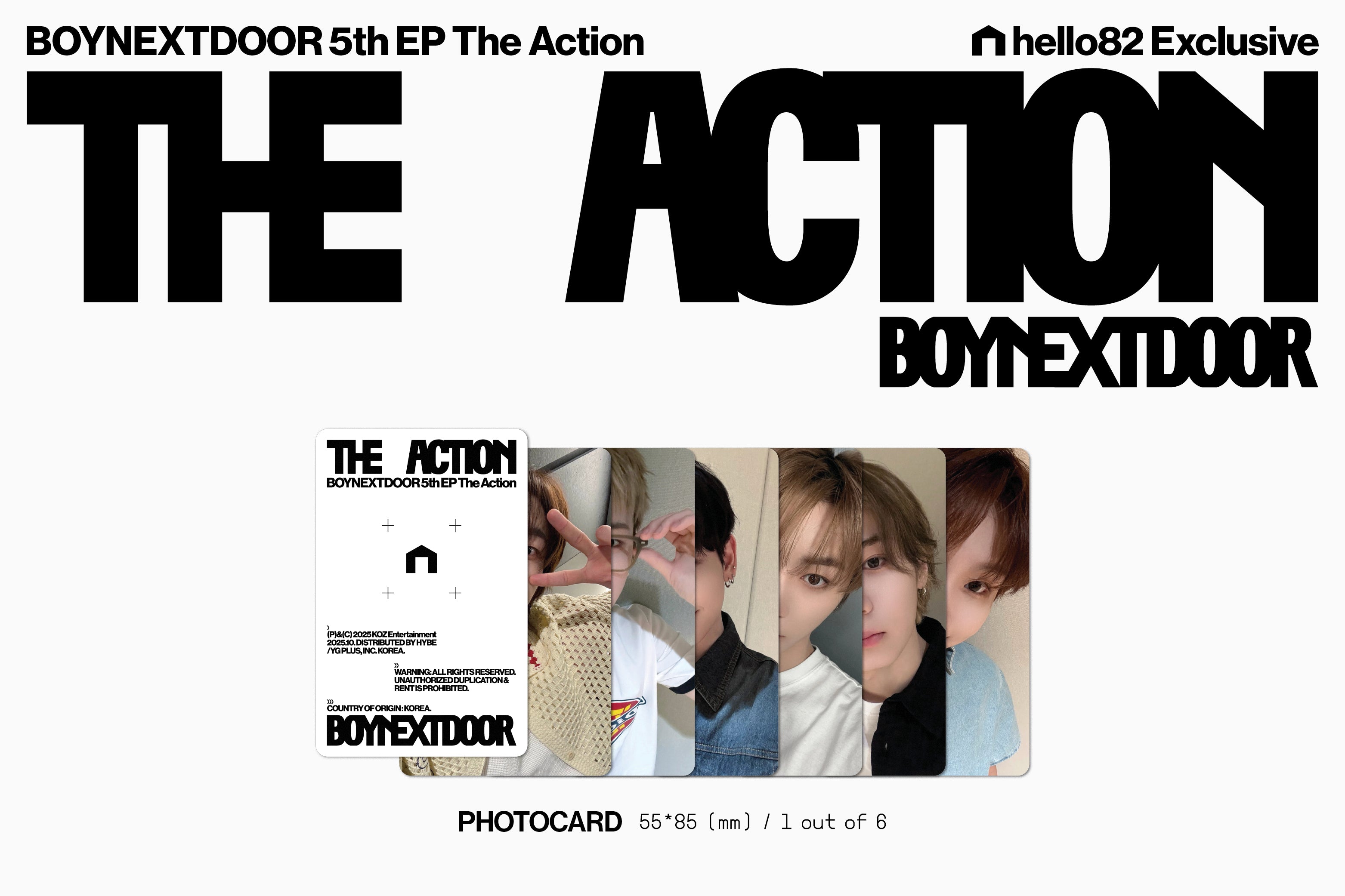 BOYNEXTDOOR 5th EP [The Action] (hello82 Exclusive