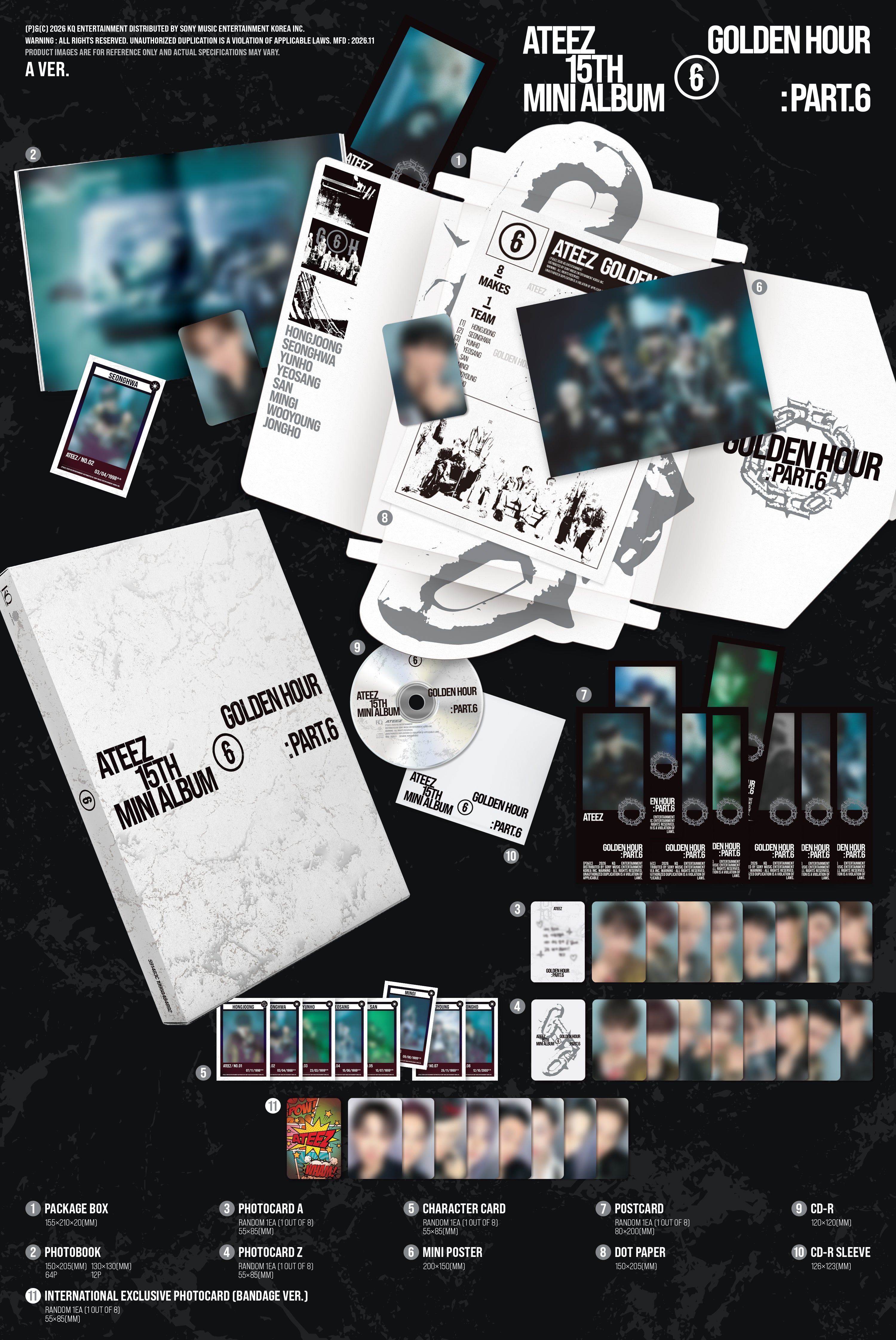Signed] ATEEZ - GOLDEN HOUR : Part.6 – hello82.shop