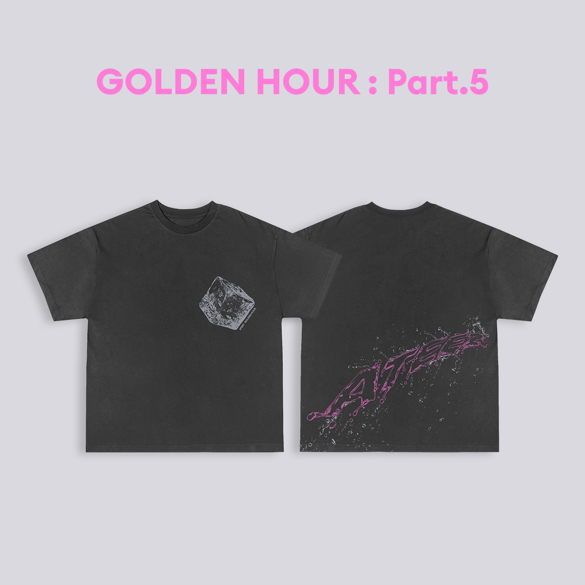 ATEEZ - GOLDEN HOUR : Part. 5 - Pigment T-shirt in Black