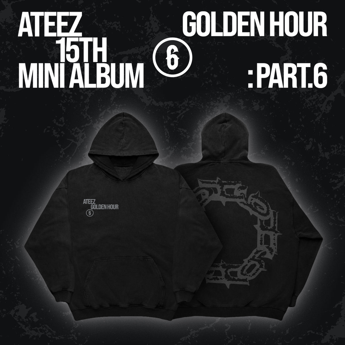 ATEEZ - GOLDEN HOUR : Part.6 - HOODIE (Black)