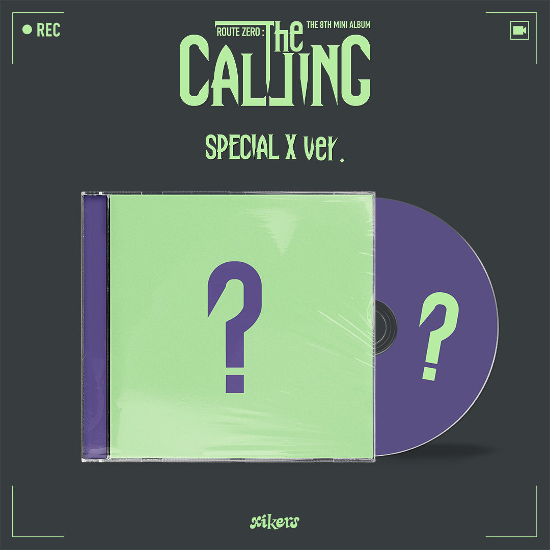 [Signed] xikers - The 8th Mini Album ROUTE ZERO : The CALLING (SPECIAL X ver.) in Green and Purple