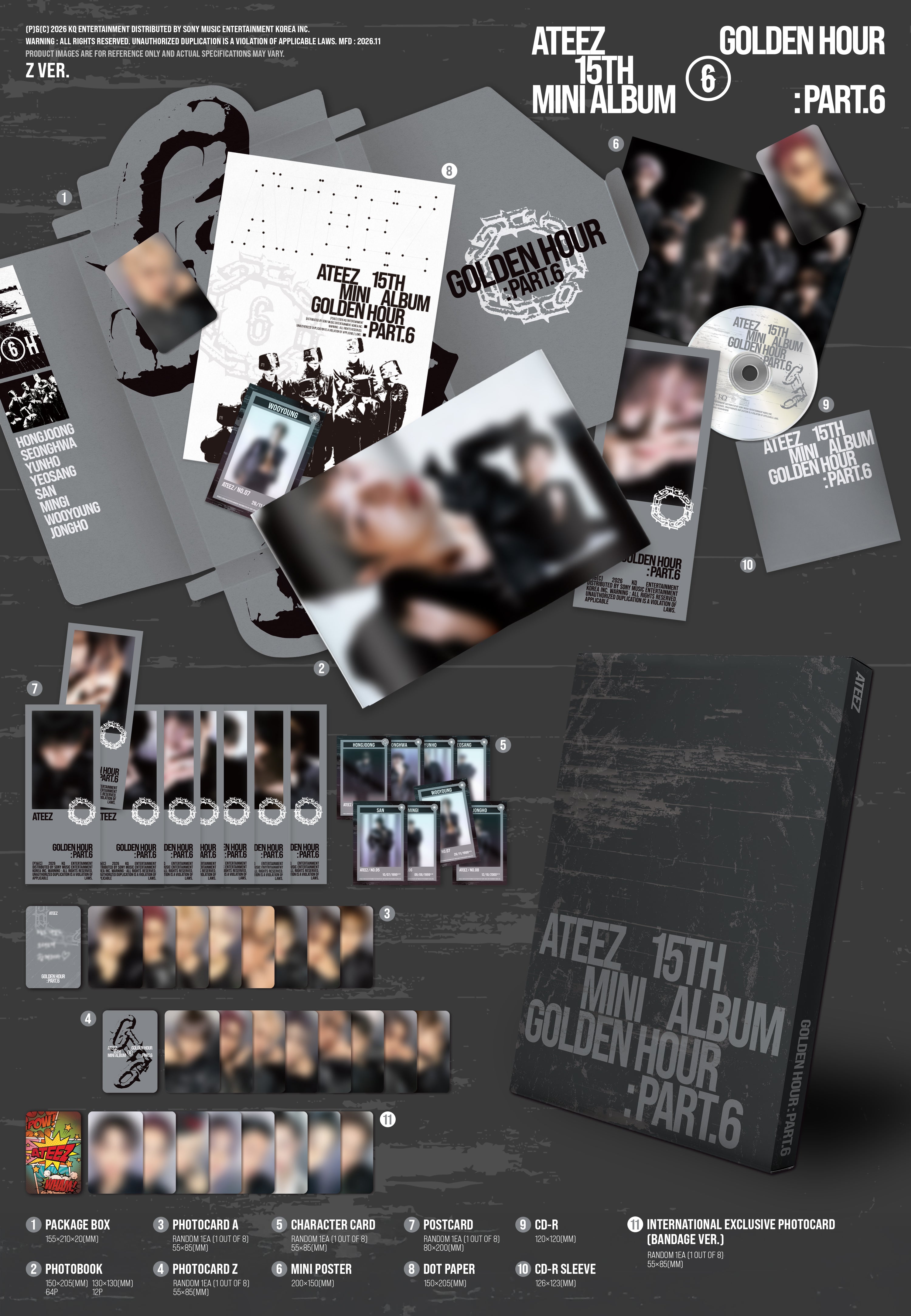 Signed] ATEEZ - GOLDEN HOUR : Part.6 – hello82.shop