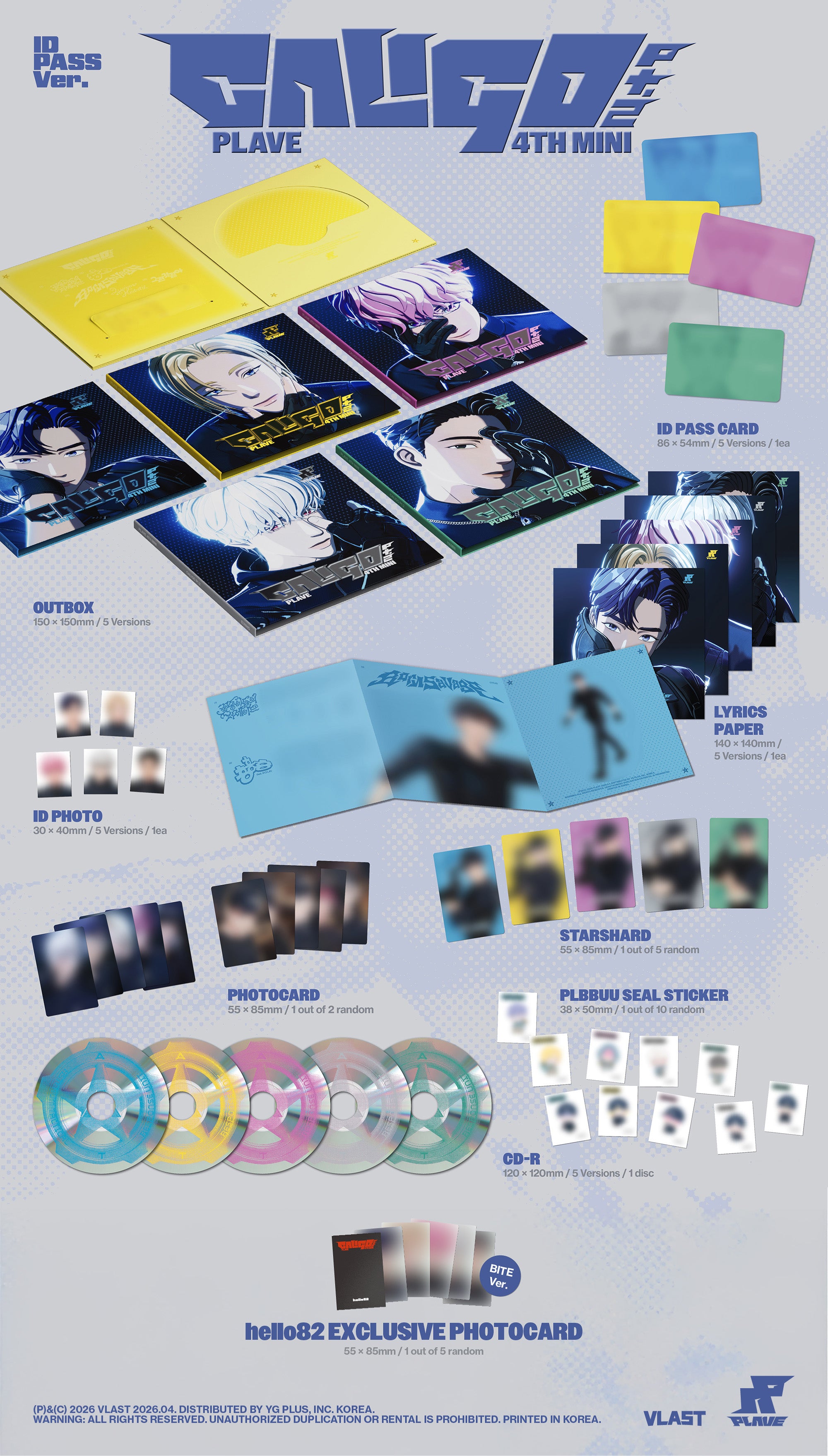 PLAVE - Caligo Pt.2 (ID PASS Ver.) - hello82 Exclusive – hello82.shop