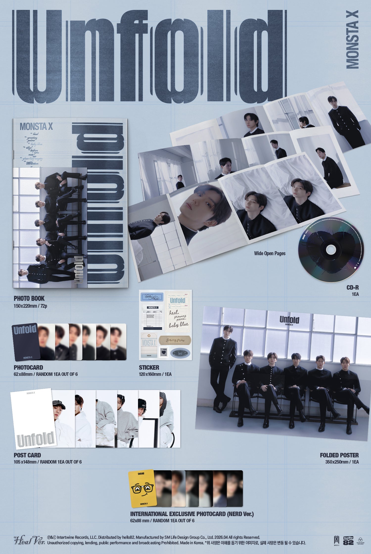 Signed] MONSTA X - Unfold – hello82.shop