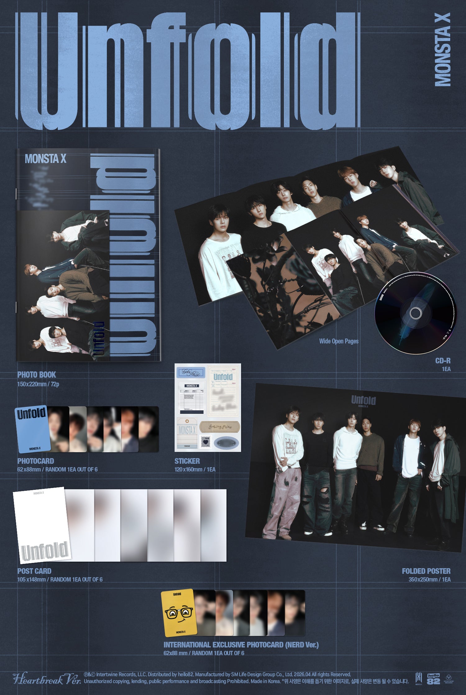 Signed] MONSTA X - Unfold – hello82.shop