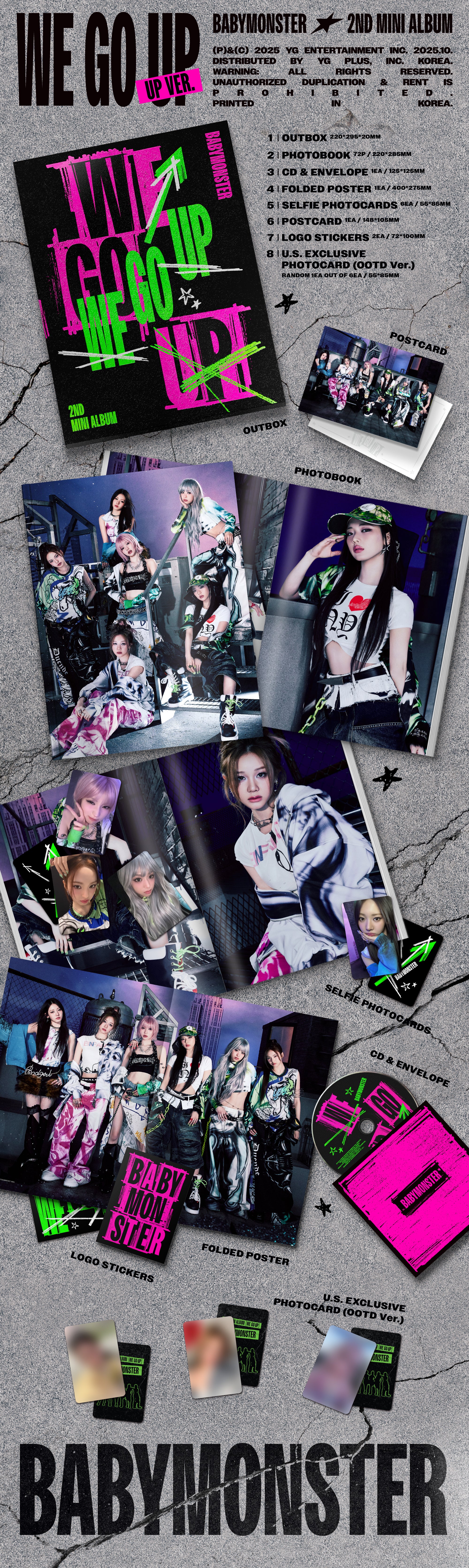 Signed] BABYMONSTER - WE GO UP – hello82.shop