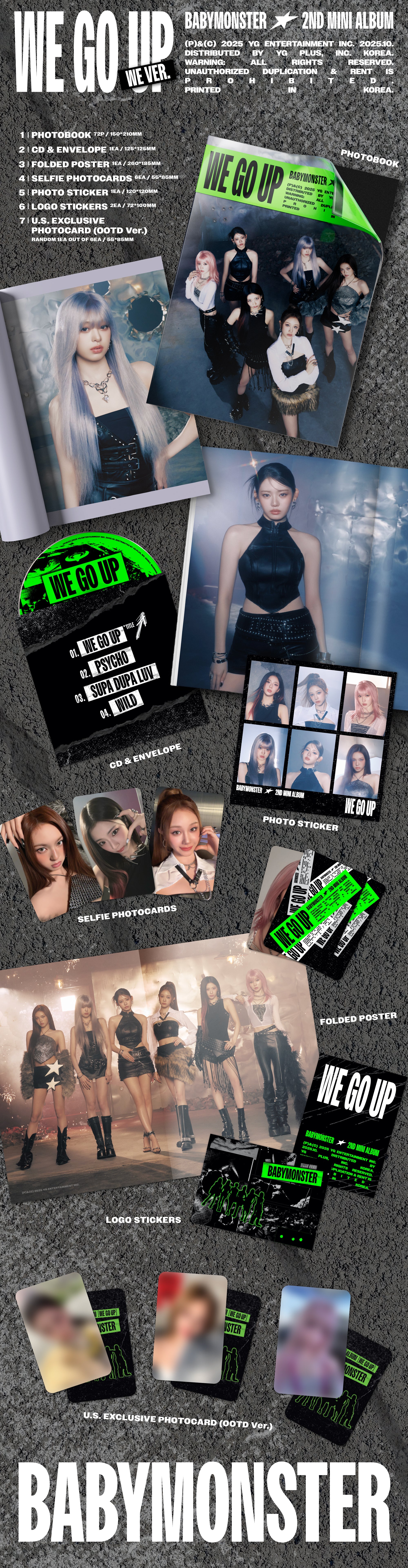 Signed] BABYMONSTER - WE GO UP – hello82.shop