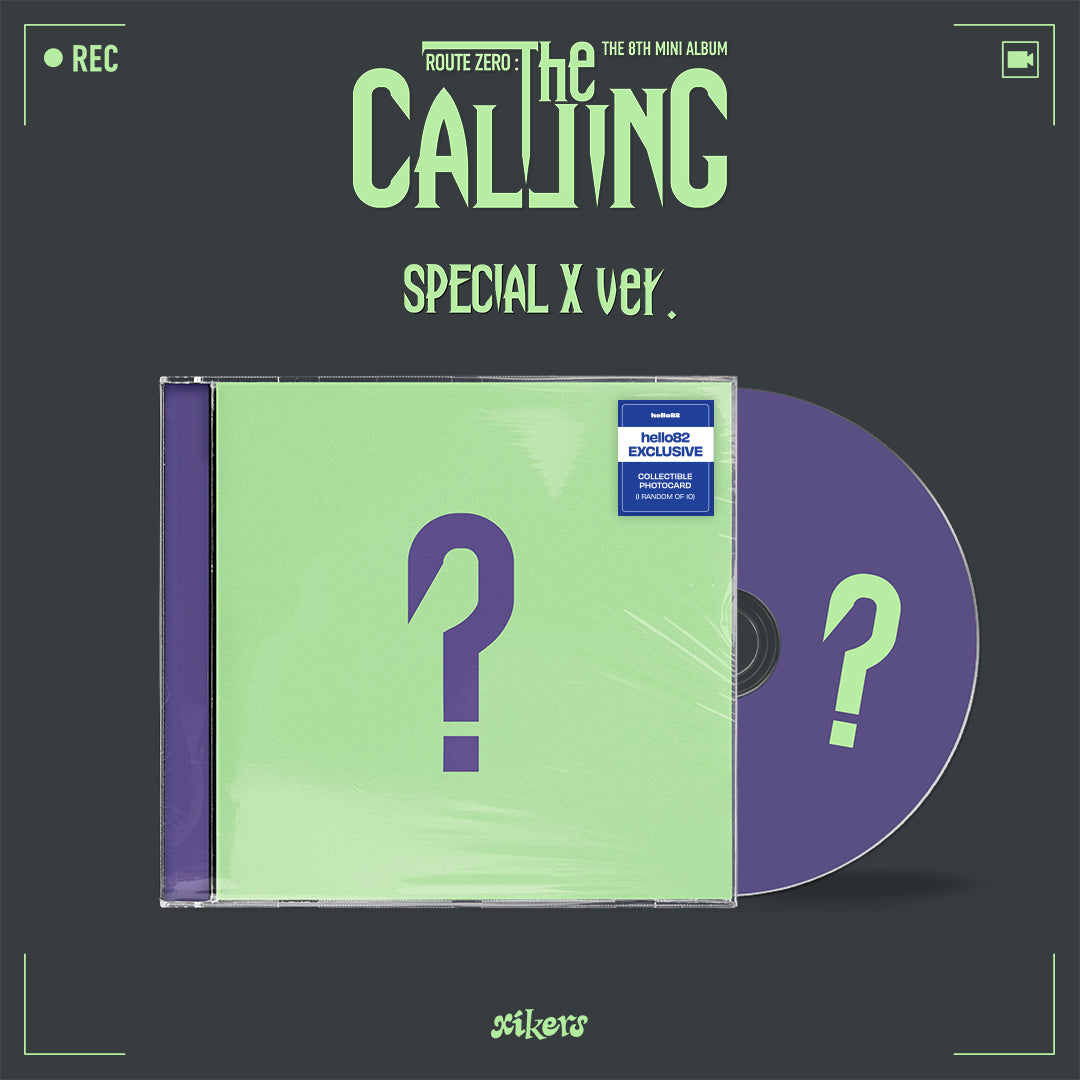 xikers - The 8th Mini Album ROUTE ZERO : The CALLING (SPECIAL X ver.) - hello82 Exclusive in Green and Purple