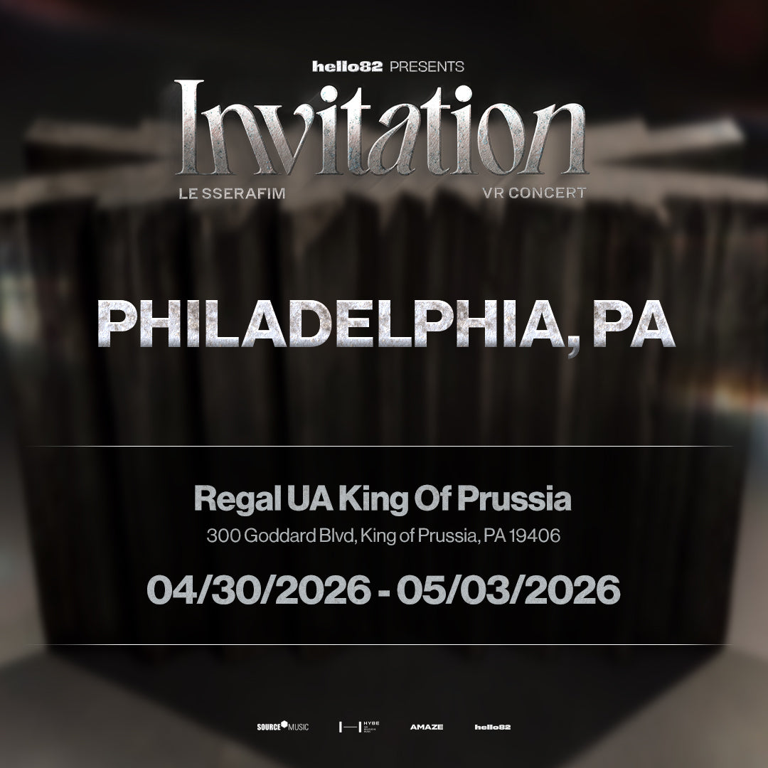 LE SSERAFIM VR CONCERT : INVITATION in PHILADELPHIA, PA – hello82.shop