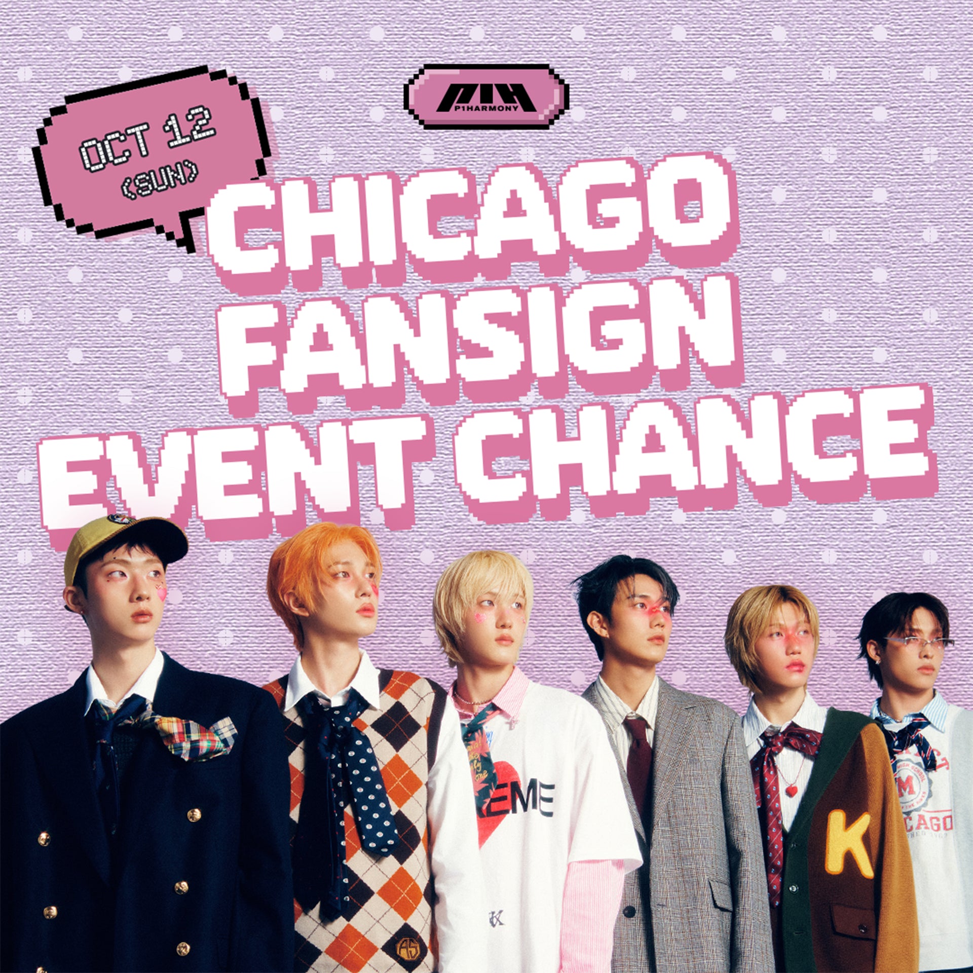 [10/12 CHICAGO FANSIGN] P1Harmony - EX (Compact)