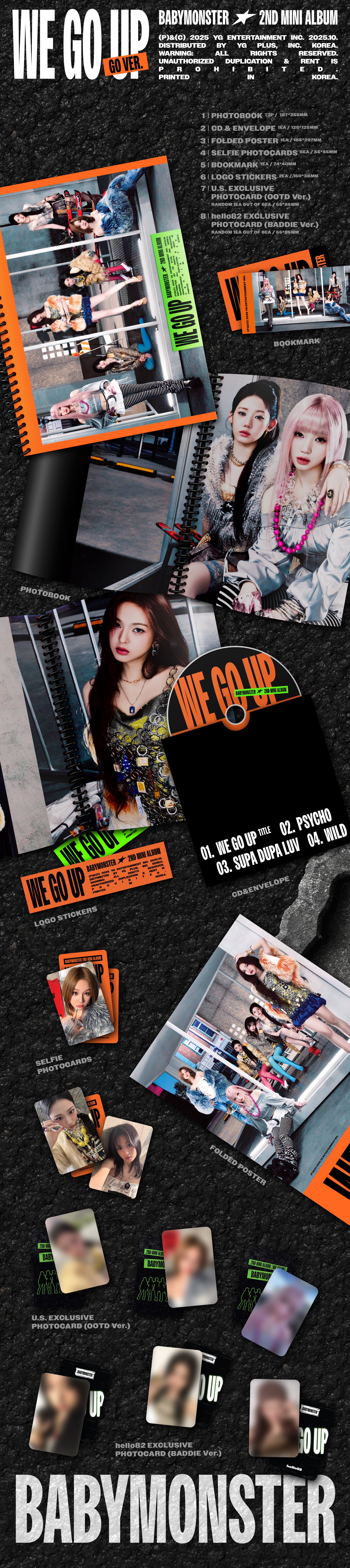 BABYMONSTER - WE GO UP - hello82 Exclusive – hello82.shop