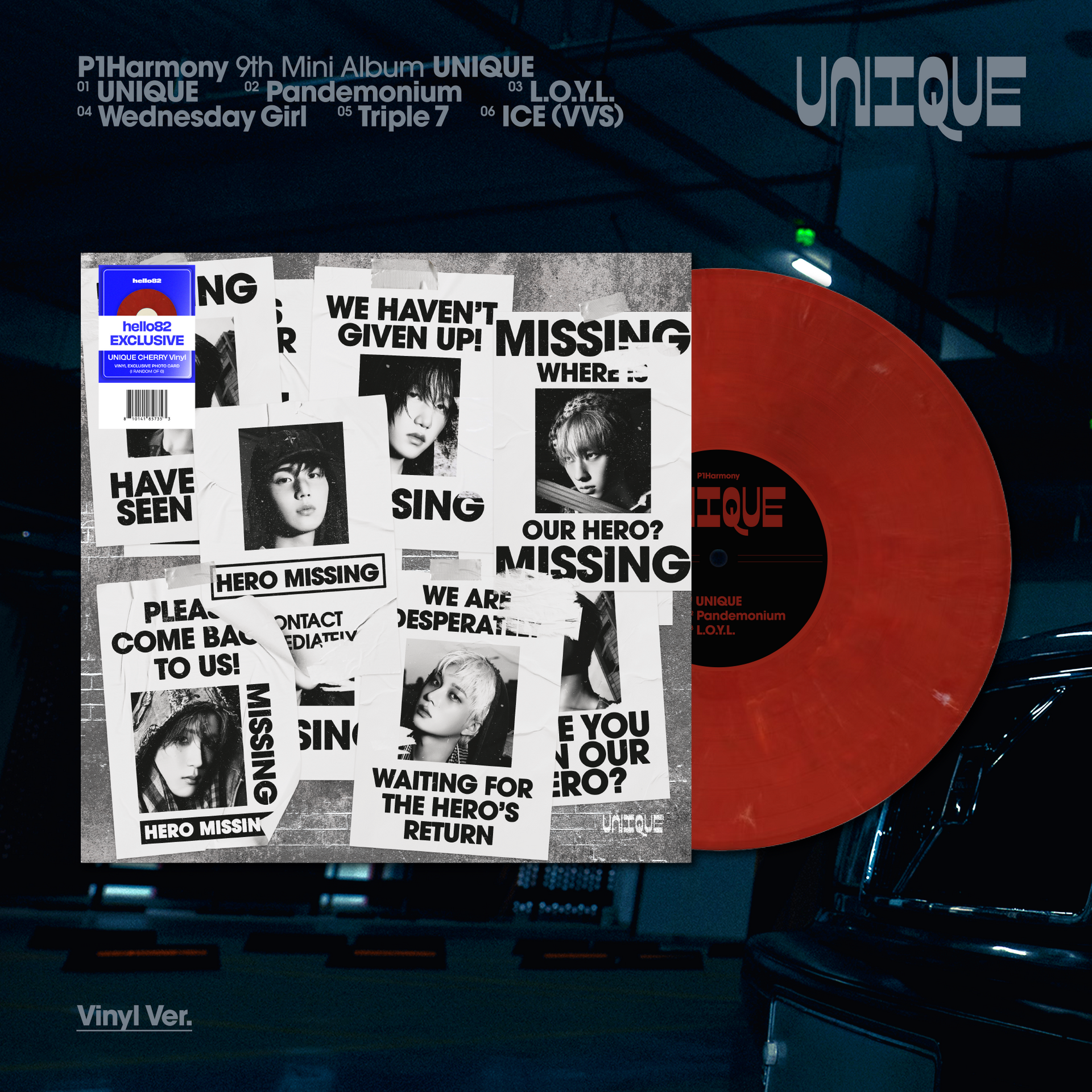 P1Harmony - UNIQUE (Vinyl) - hello82 Exclusive