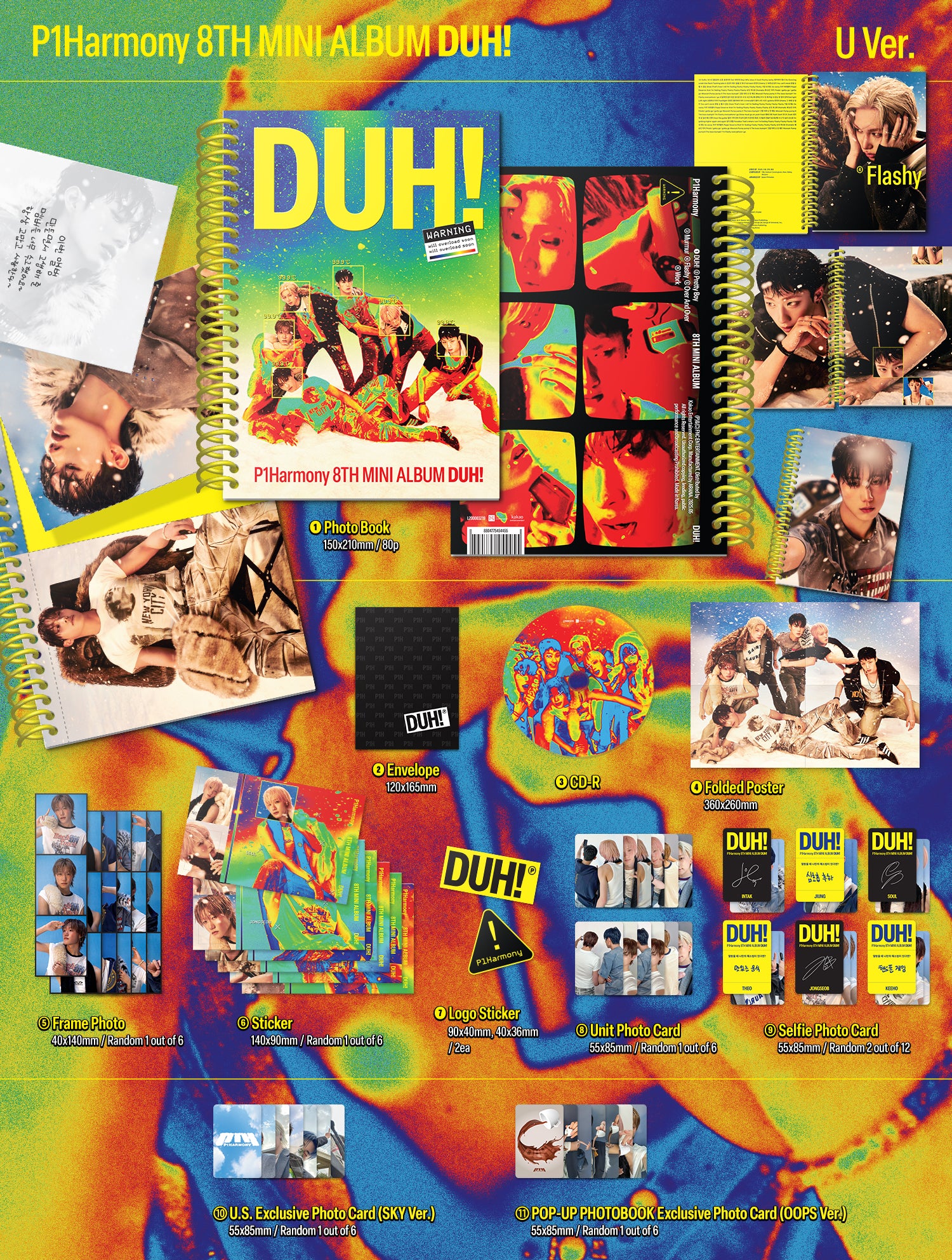 8/2 LA FANSIGN] P1Harmony - DUH! – hello82.shop