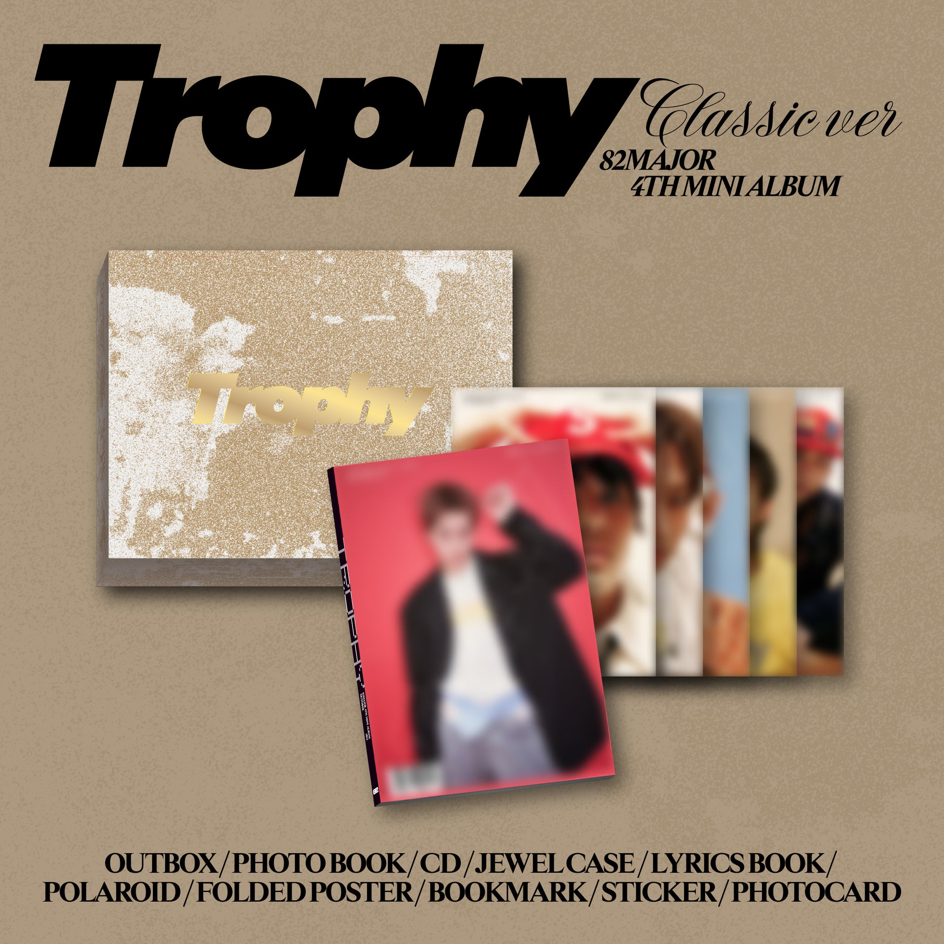[Signed] 82MAJOR - 4th MINI ALBUM : Trophy (Classic Ver.)