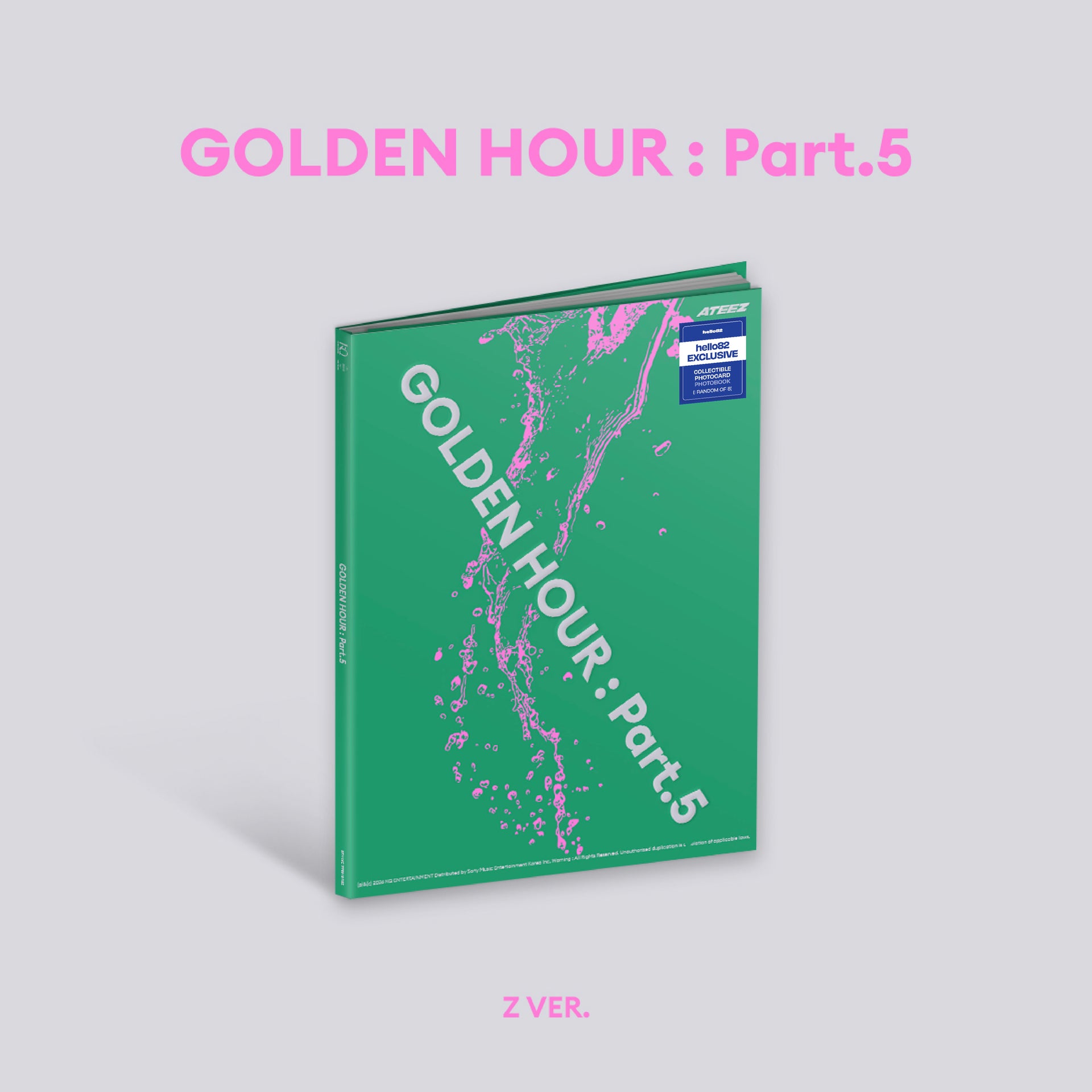 ATEEZ - GOLDEN HOUR : Part.5 - hello82 Exclusive in Z VER. (Green)