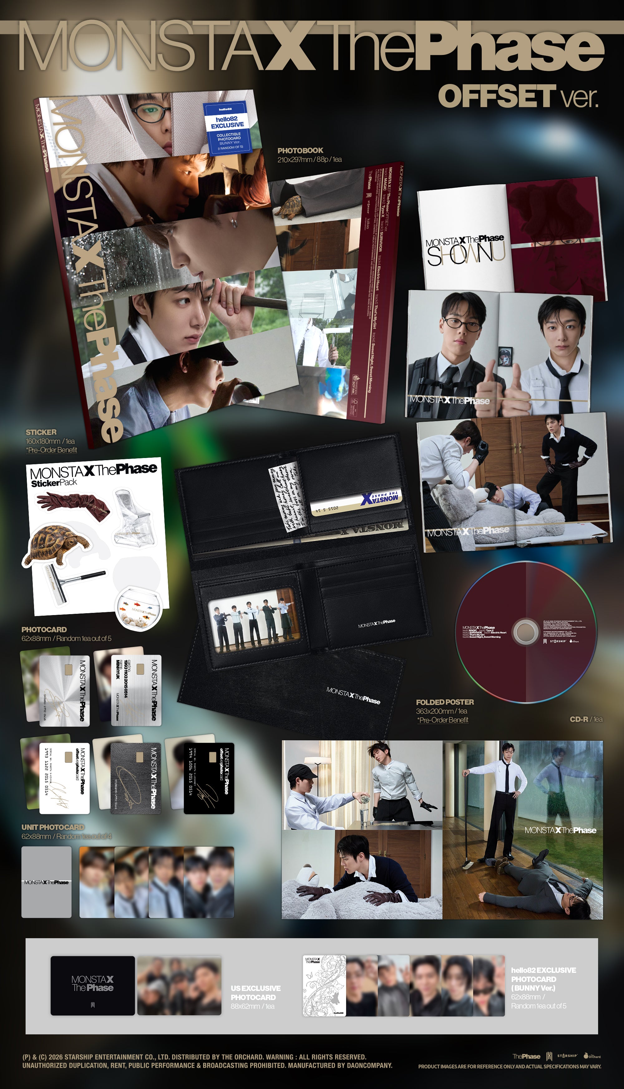 MONSTA X - The Phase - OFFSET ver. (hello82) – hello82.shop