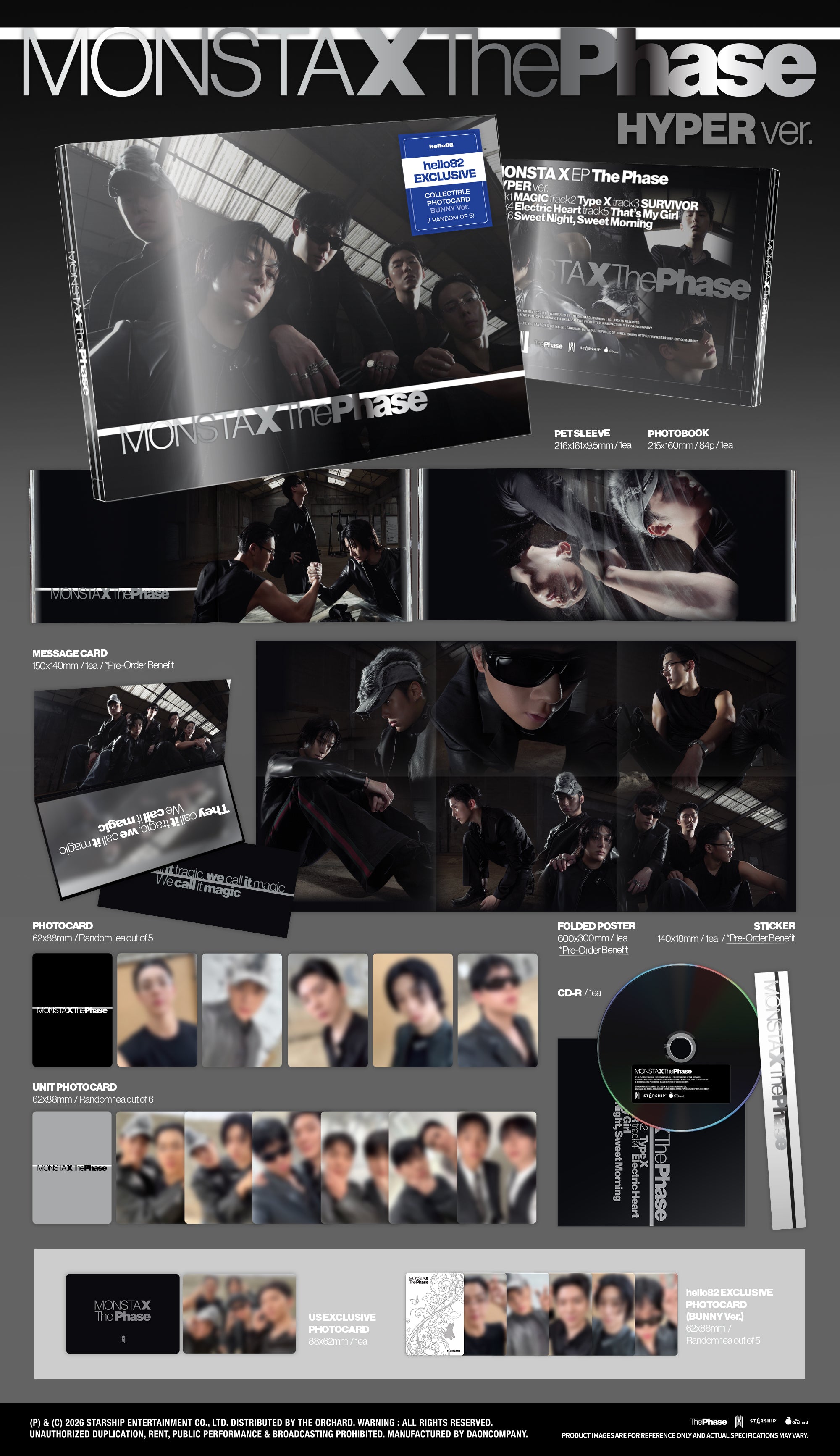 MONSTA X - The Phase - HYPER ver. (hello82) – hello82.shop