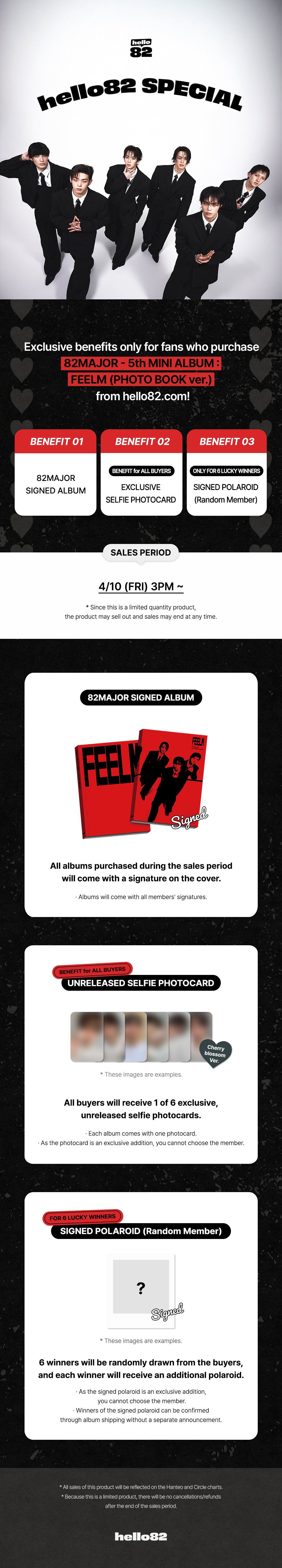 Signed] 82MAJOR - 5th MINI ALBUM : FEELM (PHOTO BOOK ver