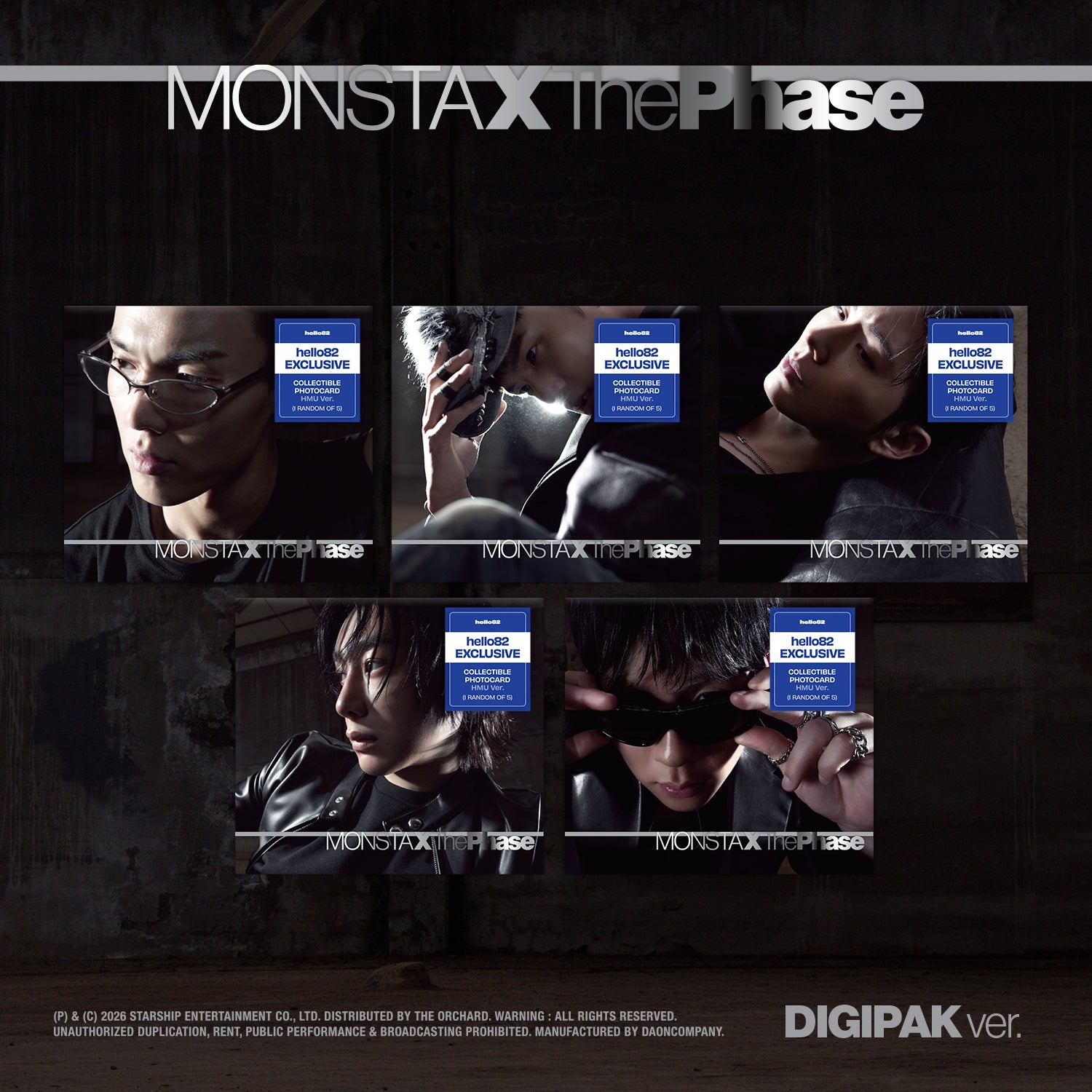 MONSTA X - The Phase - DIGIPAK (hello82) (Random)