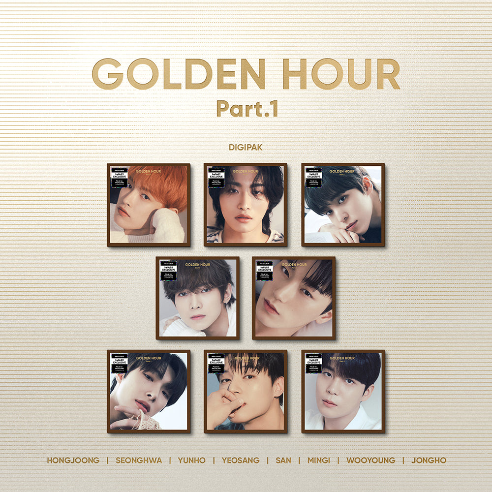 ATEEZ - GOLDEN HOUR : Part.1 - Europe hello82 Exclusive (Digipak) (Random)