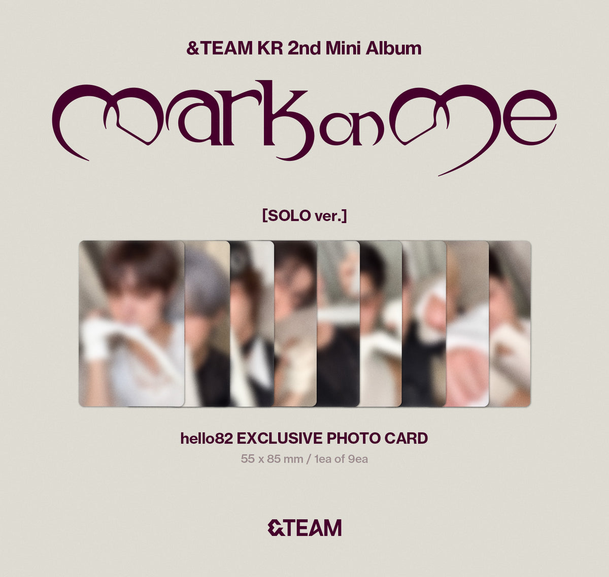 &TEAM - KR 2nd Mini Album 'Mark on Me' (Solo ver.) (82EVENT Exclusive) (Random)