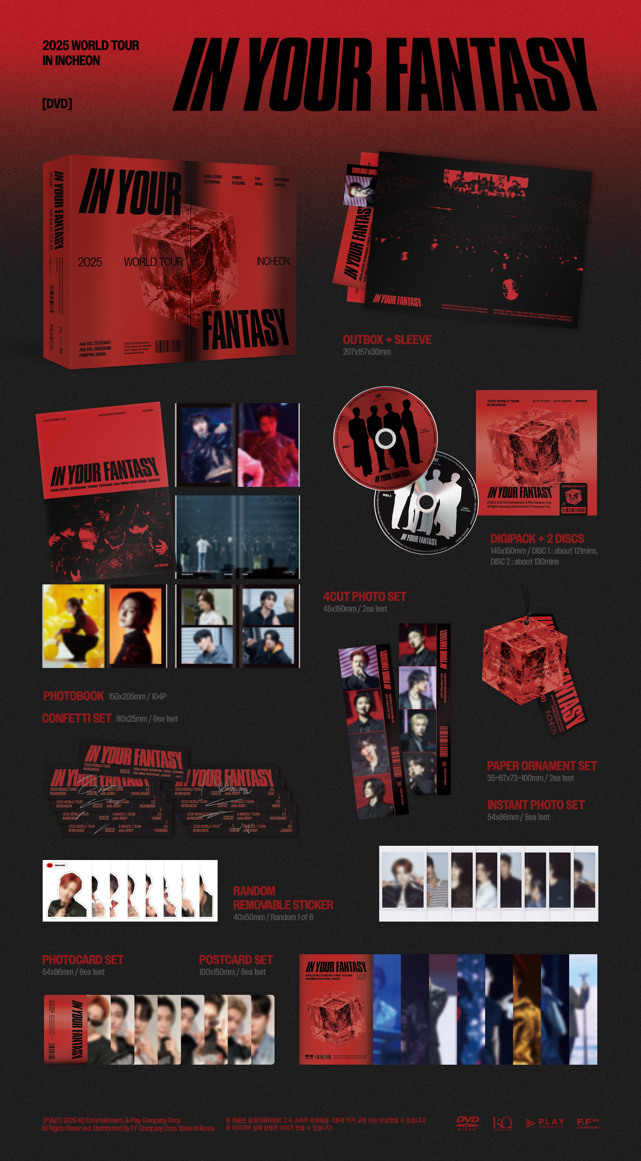 K-POP・アジア ATEEZ DVD ATEEZ - 2025 WORLD TOUR [IN YOUR FANTASY] INCHEON (DVD) – hello82.shop
