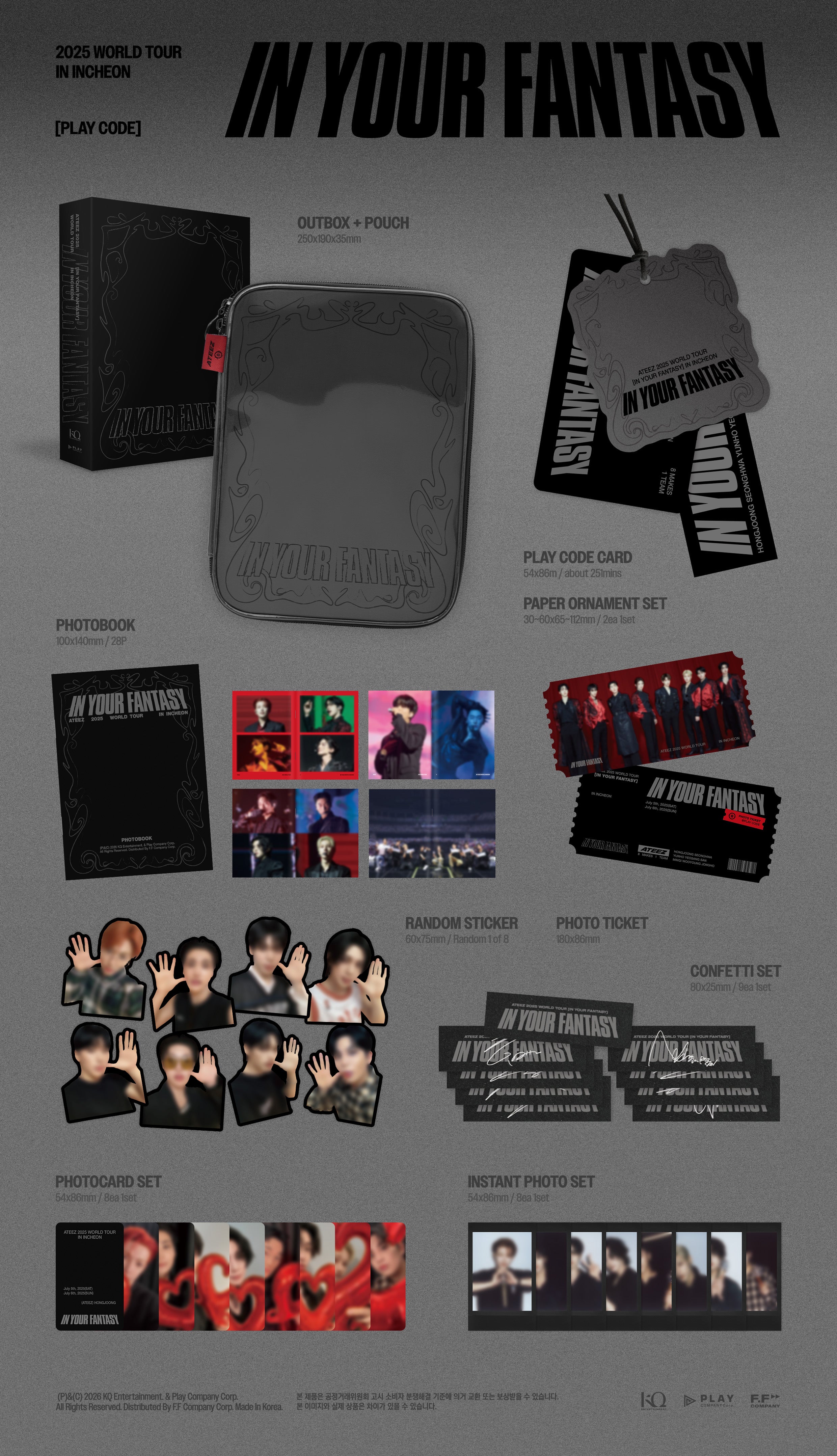 ATEEZ - 2025 WORLD TOUR [IN YOUR FANTASY] INCHEON (PLAYCODE
