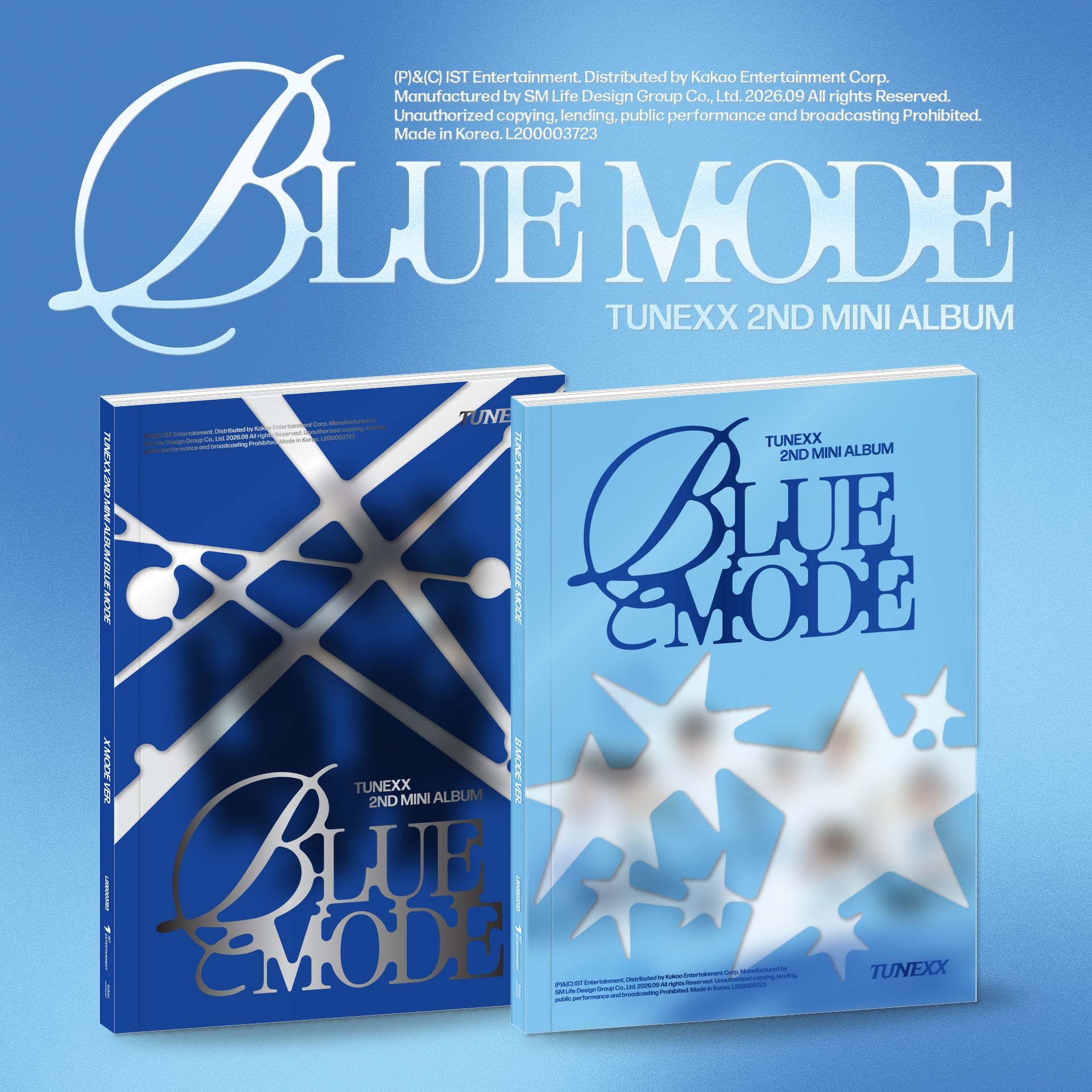 [Signed] TUNEXX - 2ND MINI ALBUM [BLUE MODE] (Random)