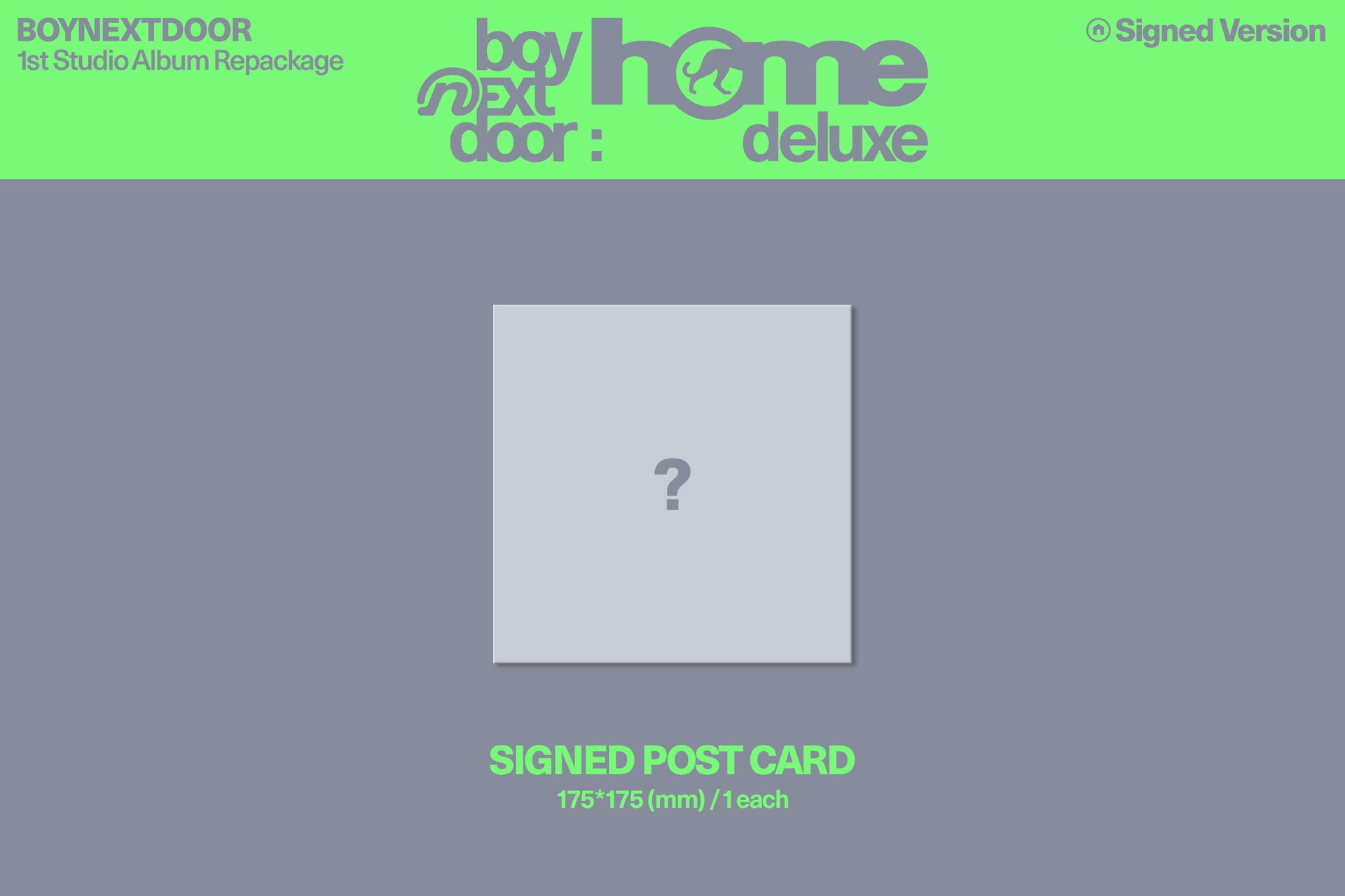 [Signed] BOYNEXTDOOR - HOME: DELUXE Signed Post Card