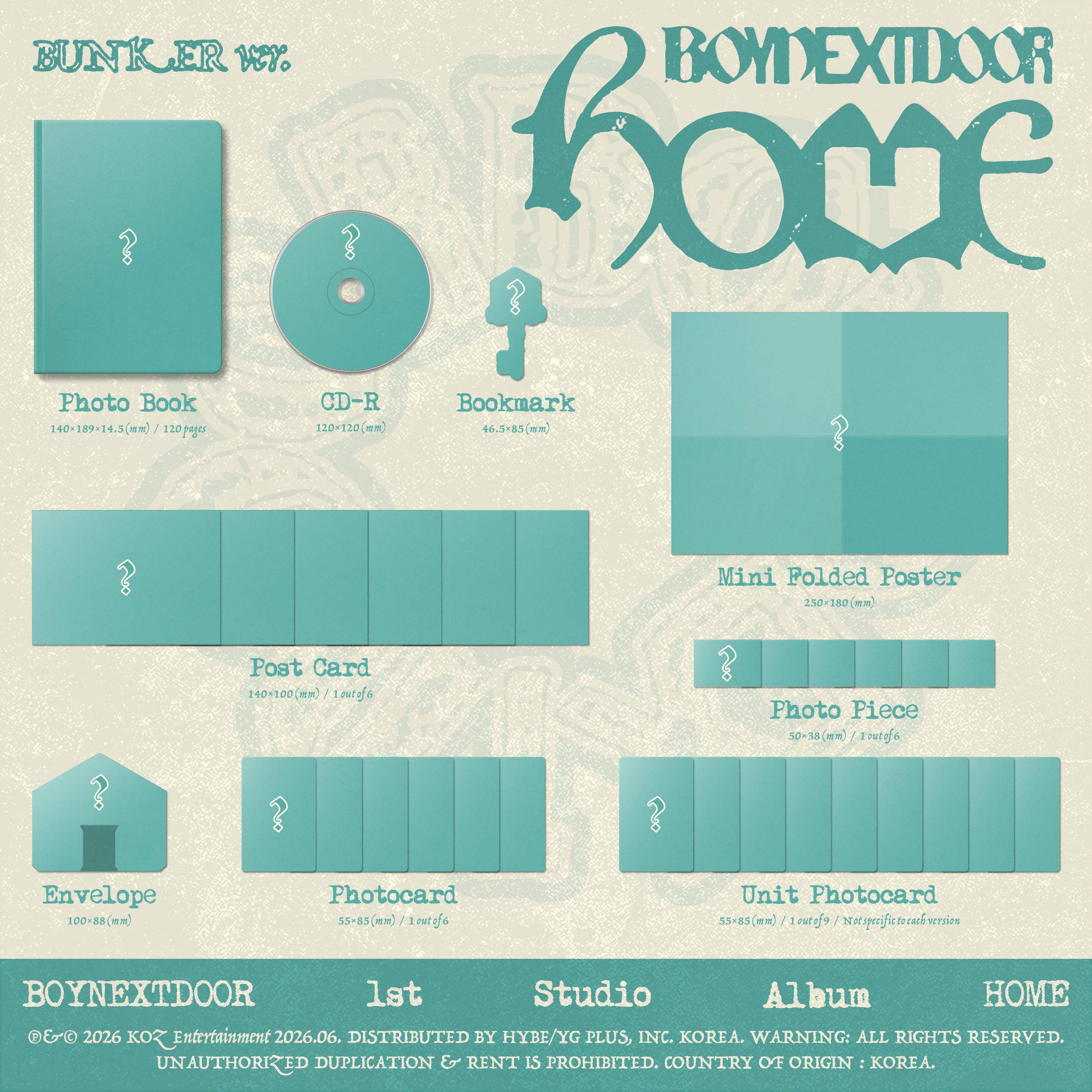 BOYNEXTDOOR - 1st STUDIO ALBUM 'HOME' (hello82 Exclusive