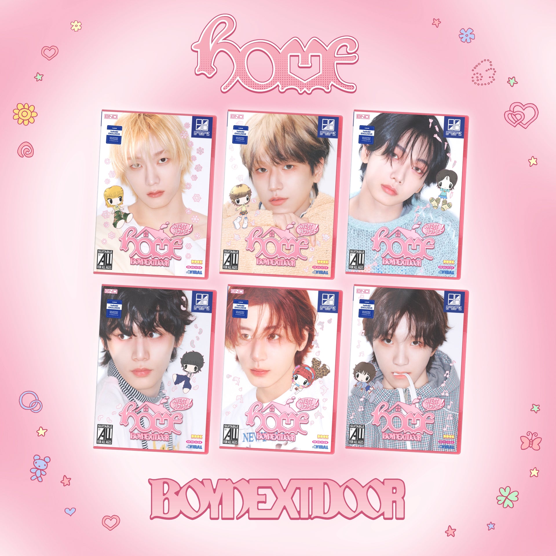 BOYNEXTDOOR - 1st STUDIO ALBUM 'HOME' (SWEET HOME ver.) (hello82 POP-UP Exclusive)