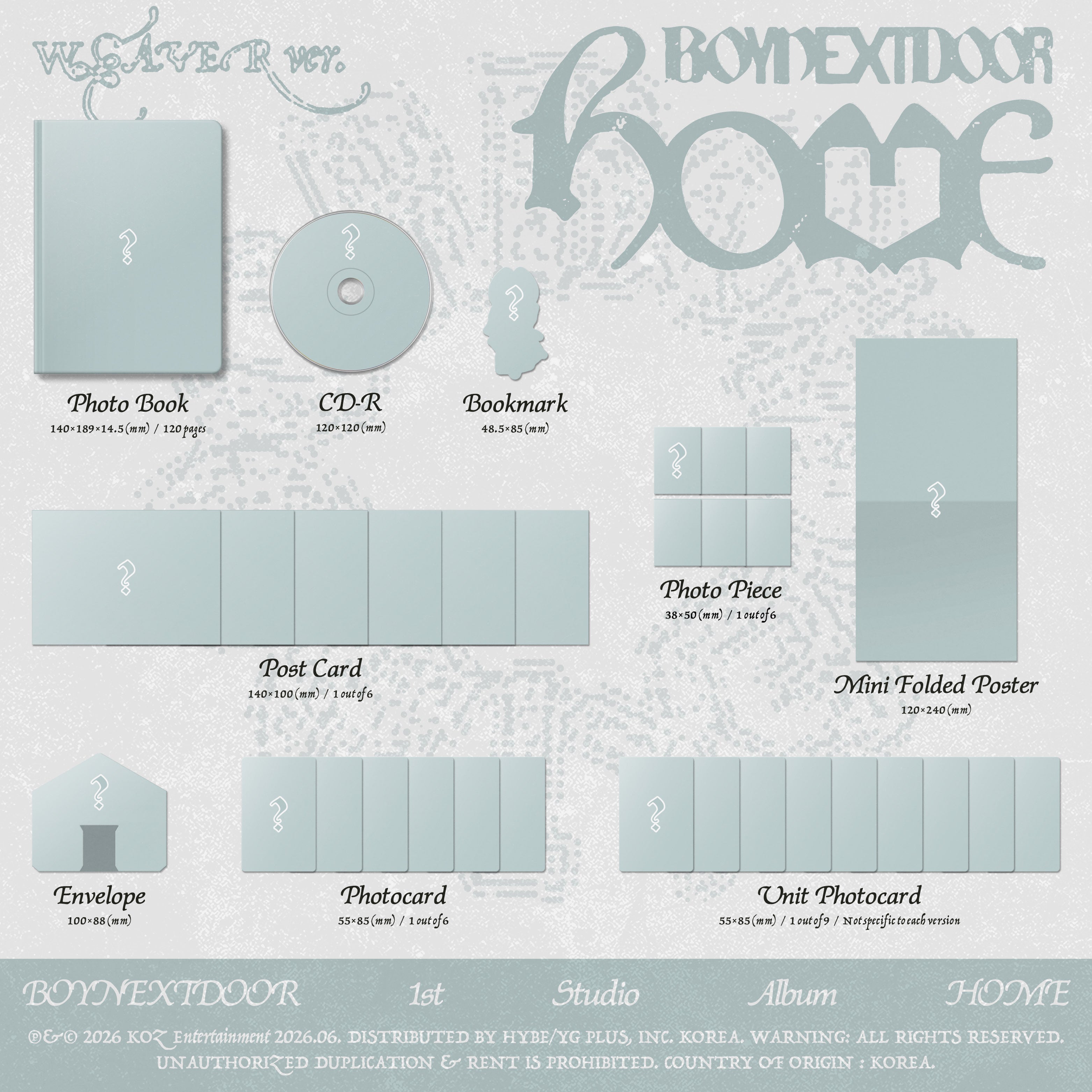 BOYNEXTDOOR - 1st STUDIO ALBUM 'HOME' (hello82 Exclusive