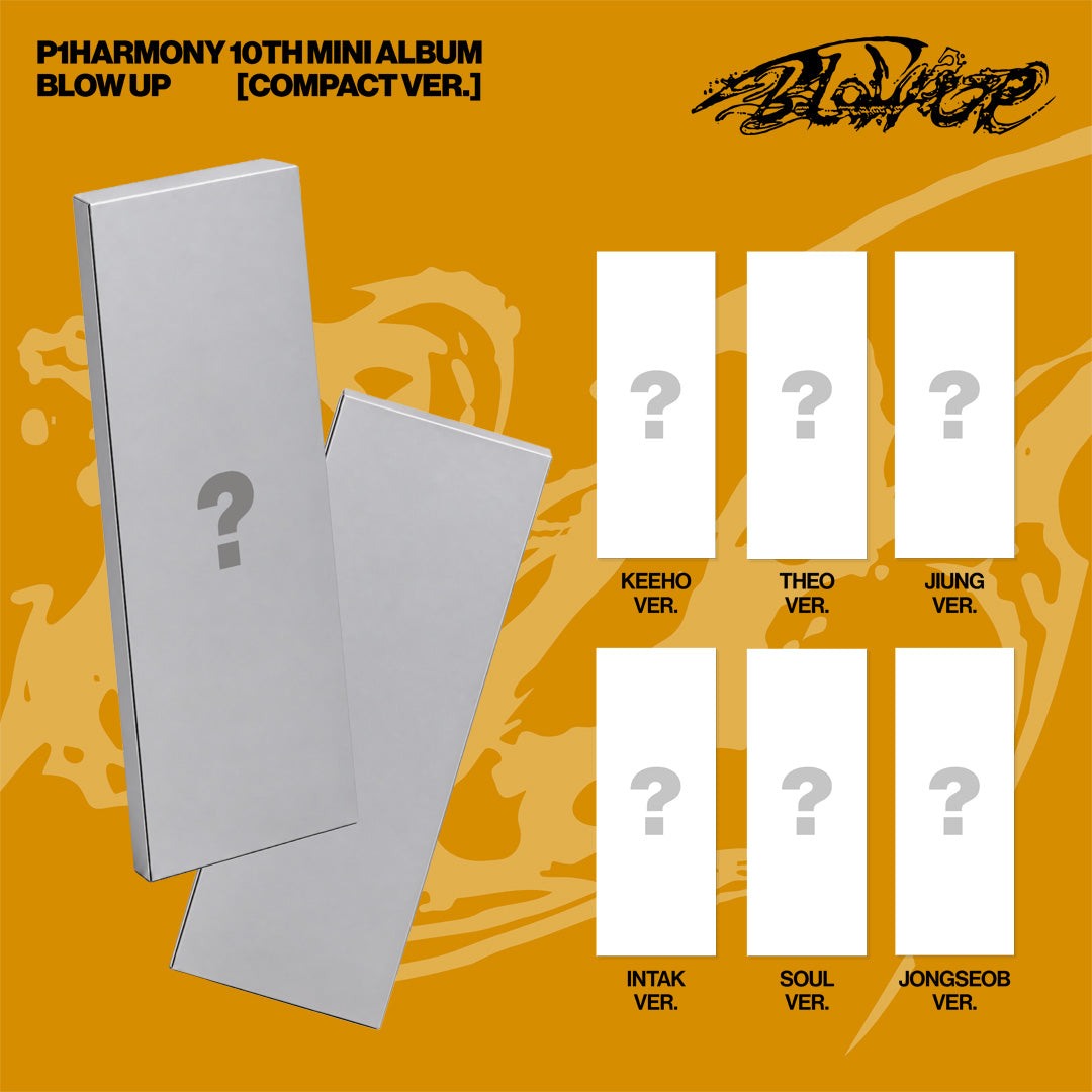 [Signed] P1Harmony - BLOW UP (Compact Ver.) (Random) in KEEHO VER., THEO VER., JIUNG VER., INTAK VER., SOUL VER., or JONGSEOB VER.