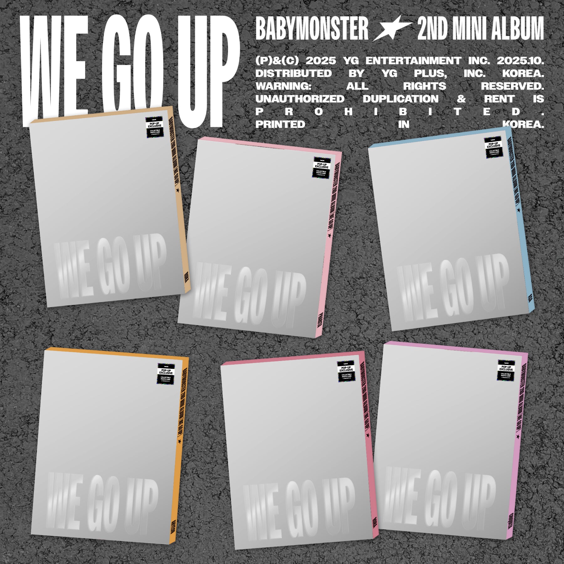 BABYMONSTER - WE GO UP (PATTERN Ver.) (Random) - POP-UP Exclusive