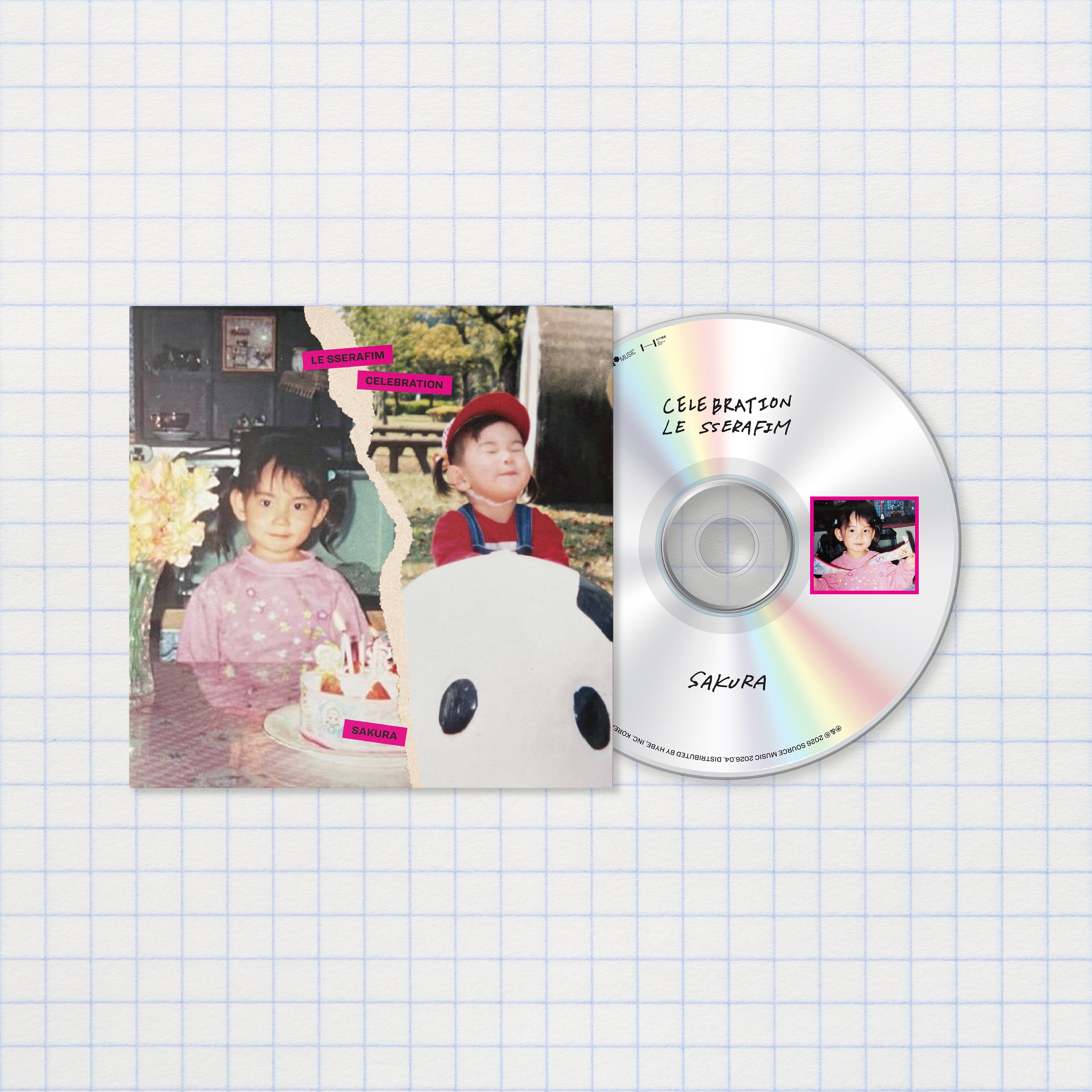 LE SSERAFIM - 'CELEBRATION' Single CD – hello82.shop