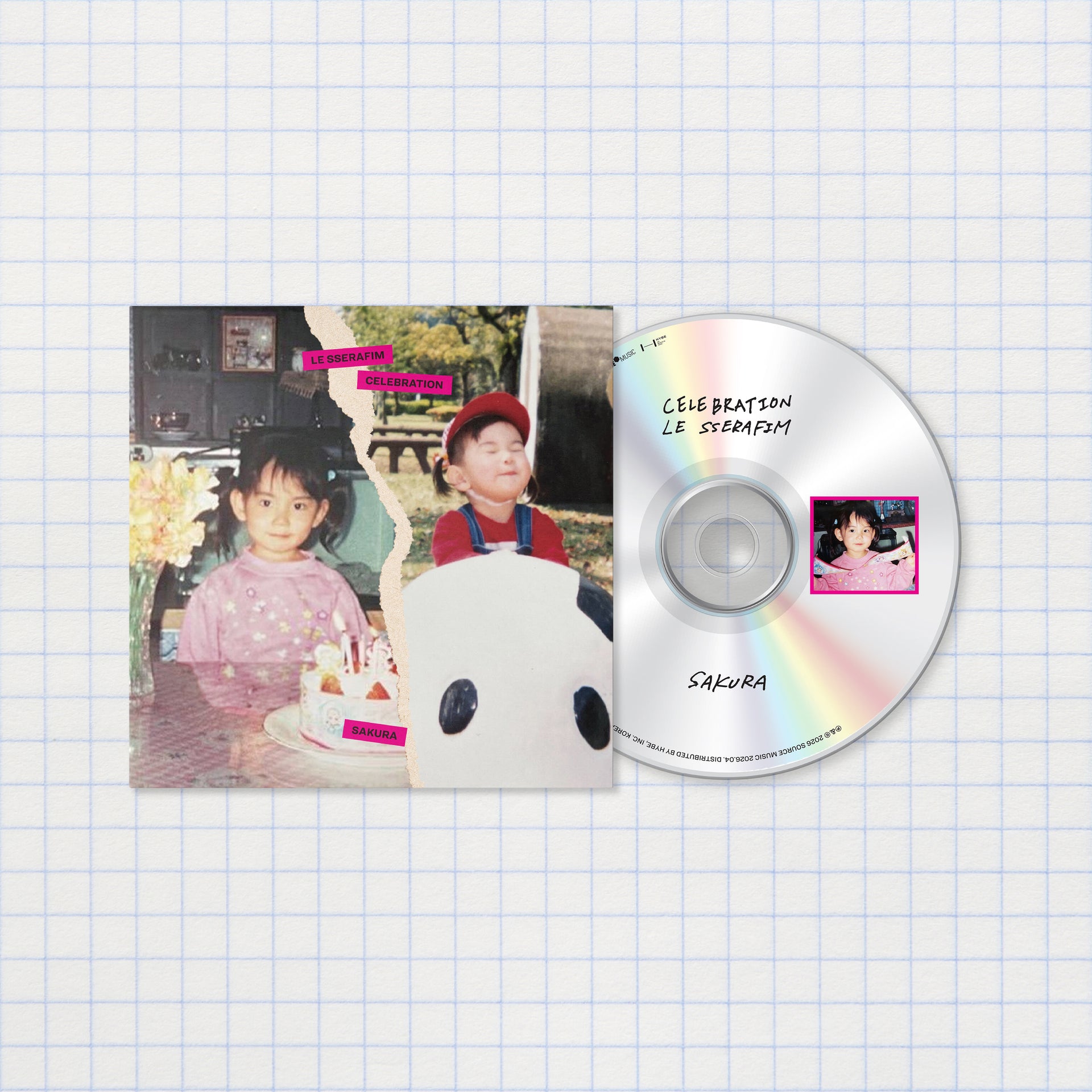 LE SSERAFIM - 'CELEBRATION' Single CD SAKURA ver. 