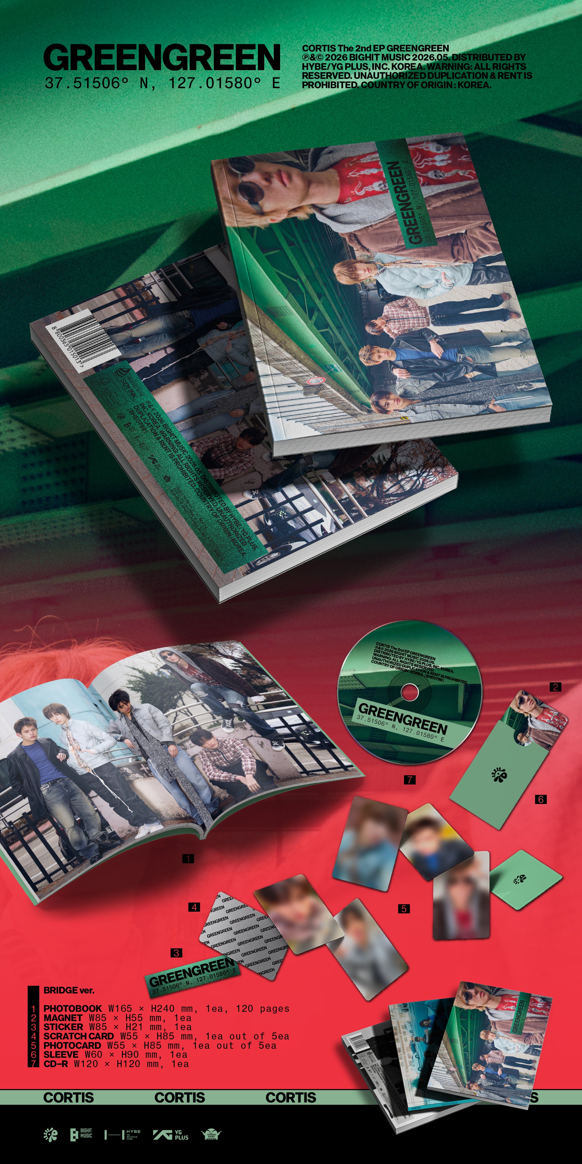 CORTIS - GREENGREEN - hello82 Exclusive – hello82.shop